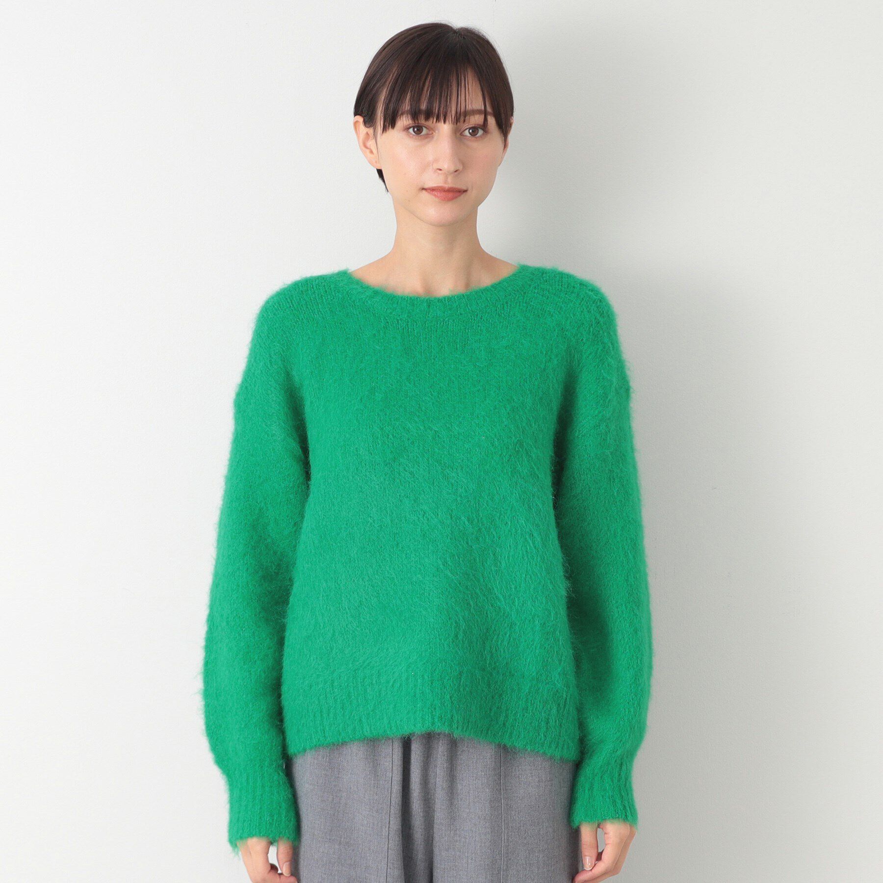 Dessin「【洗える】シャギークルーネックニット」|ニット・セーター|