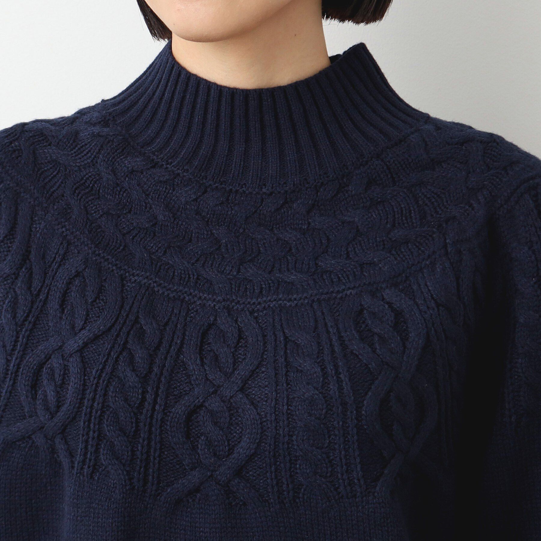 Dessin「【洗える・4サイズ展開】求心ケーブルニット（XS～L）」|ニット・セーター|