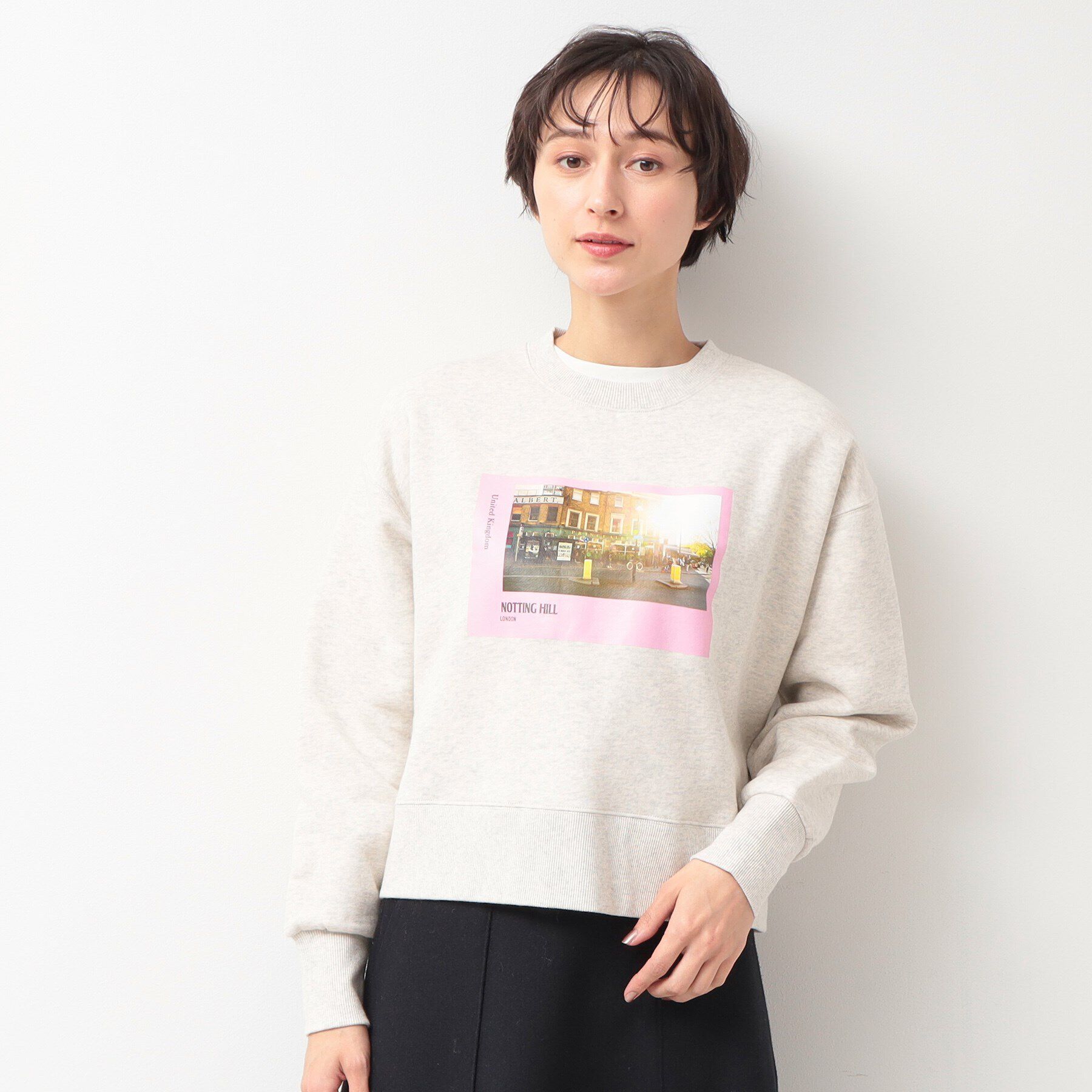 Dessin「【洗える】フォントプリントスウェット」|パーカー|