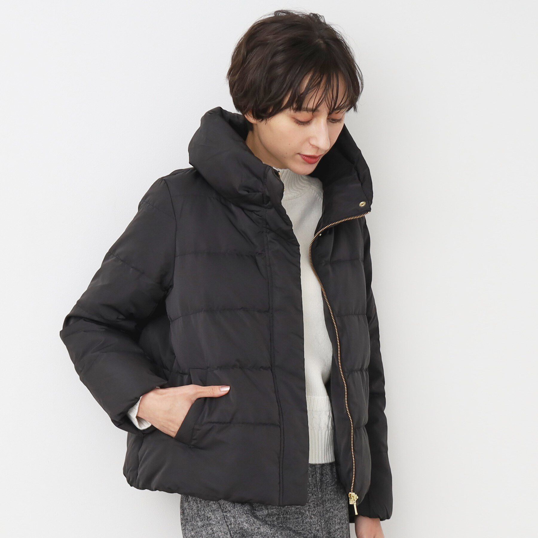 Dessin「【4サイズ展開】ピーチスキンショート丈ダウンコート（XS～L）」|ダウン|