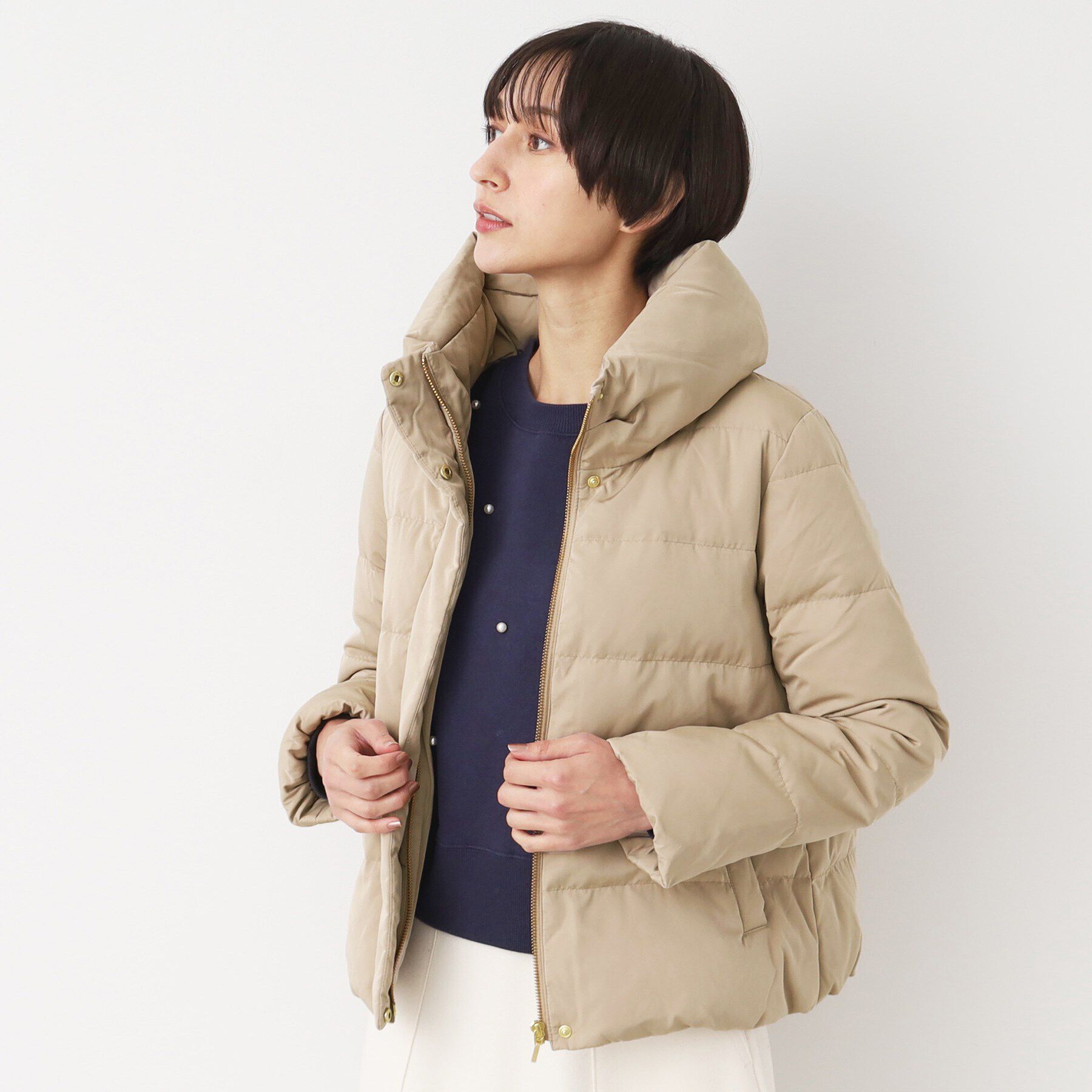 Dessin「【4サイズ展開】ピーチスキンショート丈ダウンコート（XS～L）」|ダウン|