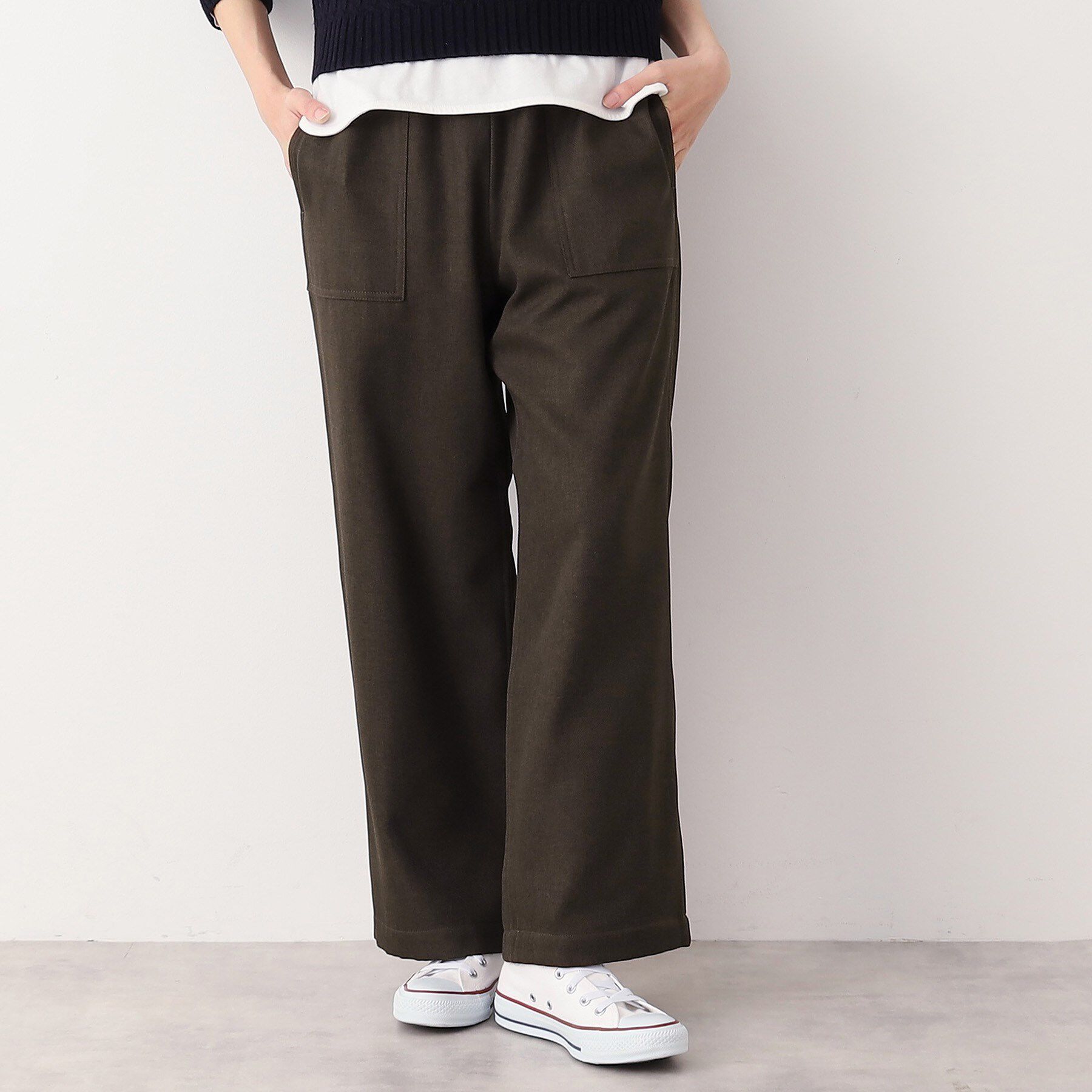 Dessin「【ウエストゴム・裏付き・洗える】アウトポケット付きパンツ（XS～L）」|その他|