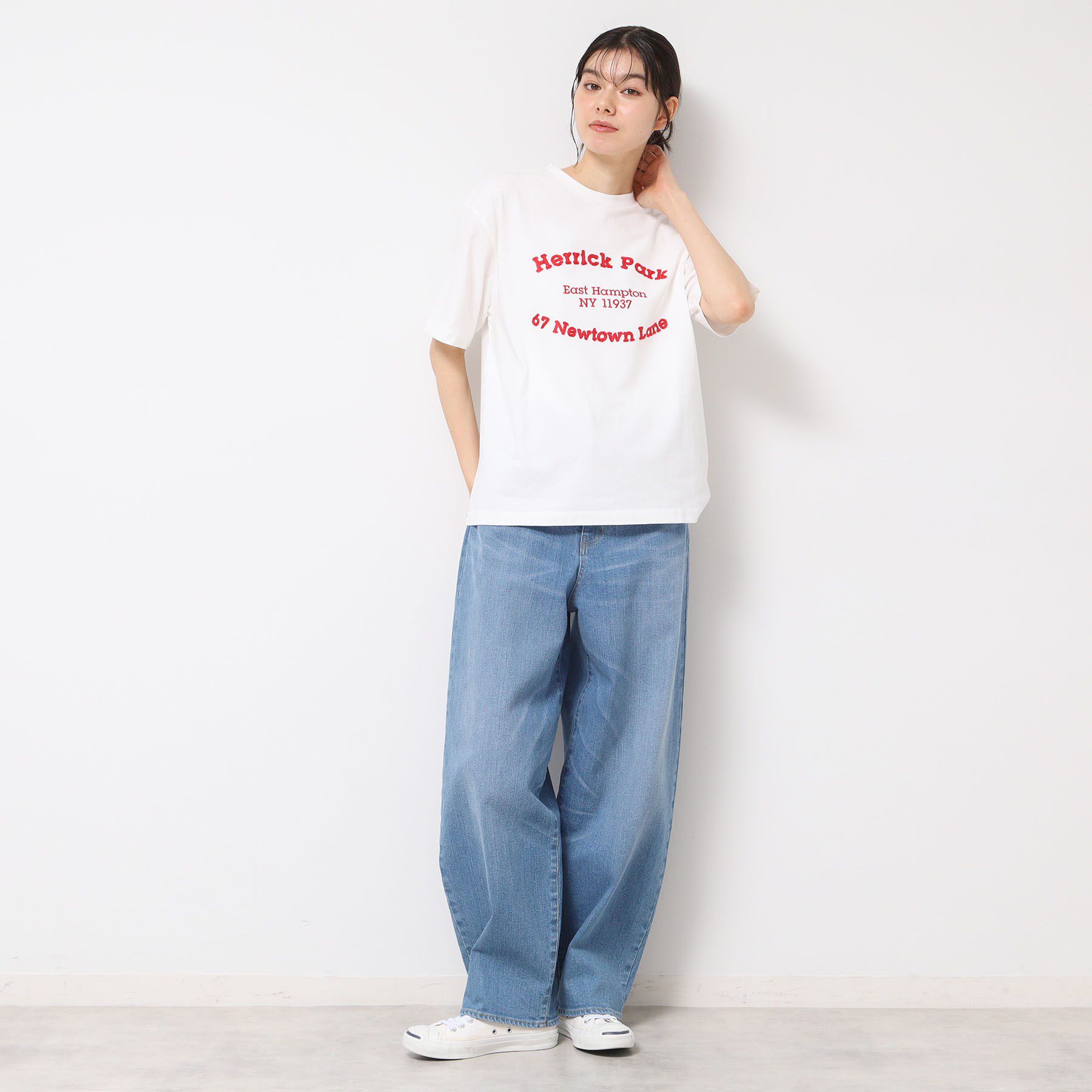 Dessin「【ユニセックス・洗える】ピグメントロゴTシャツ」|Tシャツ・カットソー|