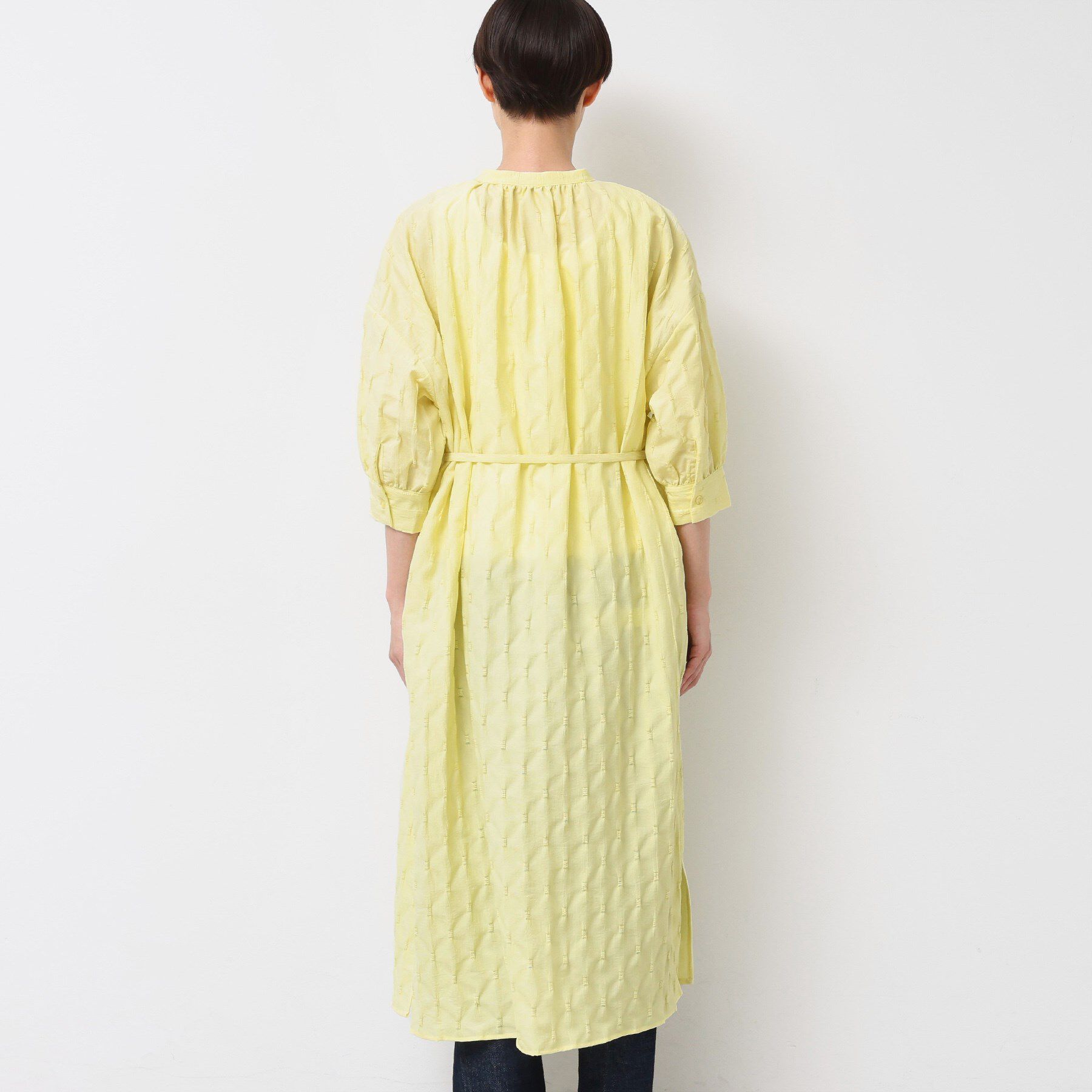 Dessin「【洗える／五分袖】ジャカードワンピース」|ワンピース|