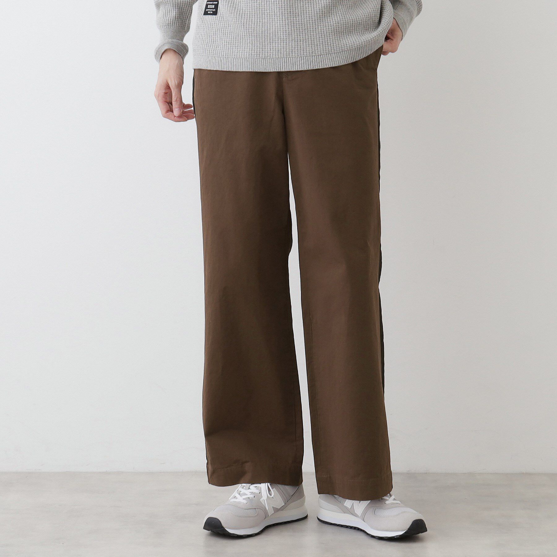 Dessin「【洗える】コットンツイルサイドライン入りパンツ」|その他|