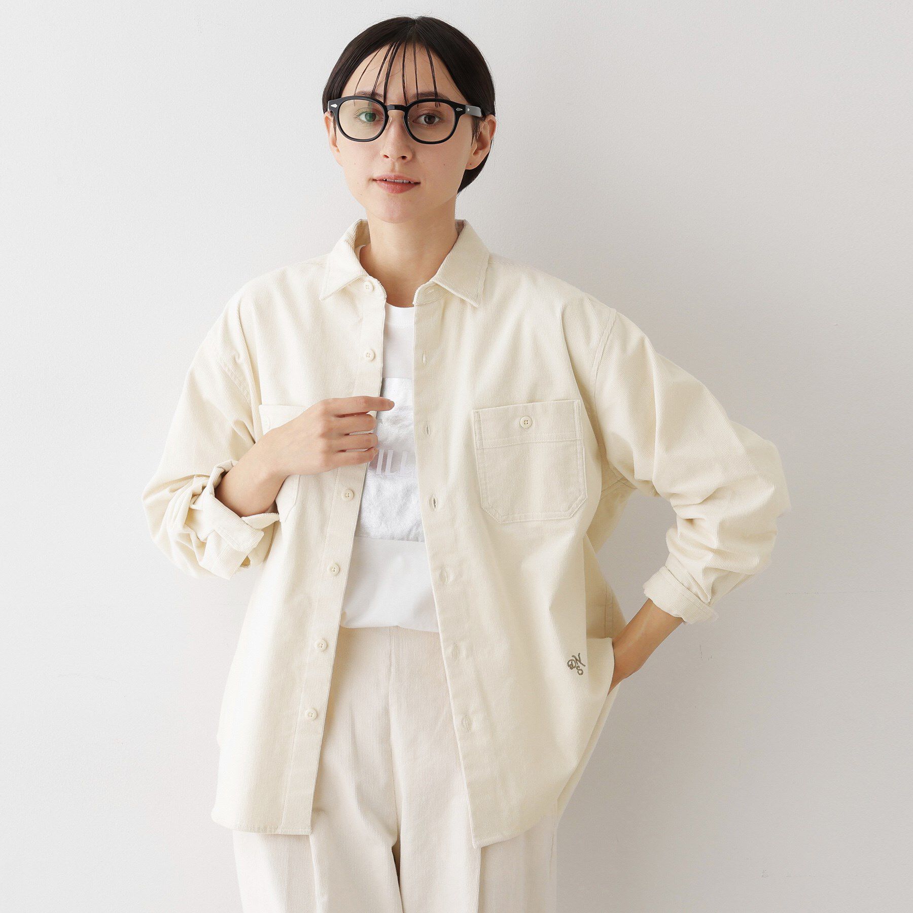 Dessin「【ユニセックス/セットアップ可】コーデュロイシャツ」|シャツ・ブラウス|