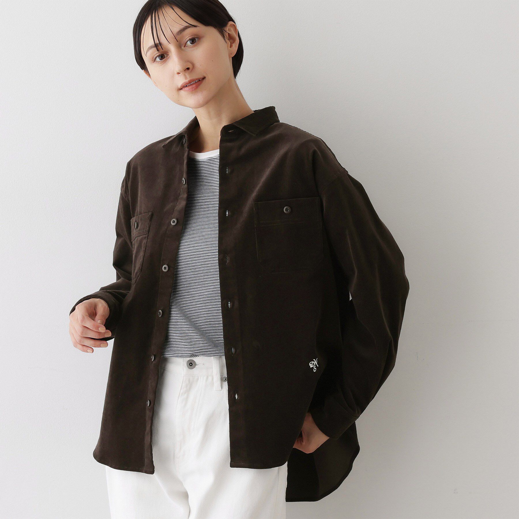 Dessin「【ユニセックス/セットアップ可】コーデュロイシャツ」|シャツ・ブラウス|