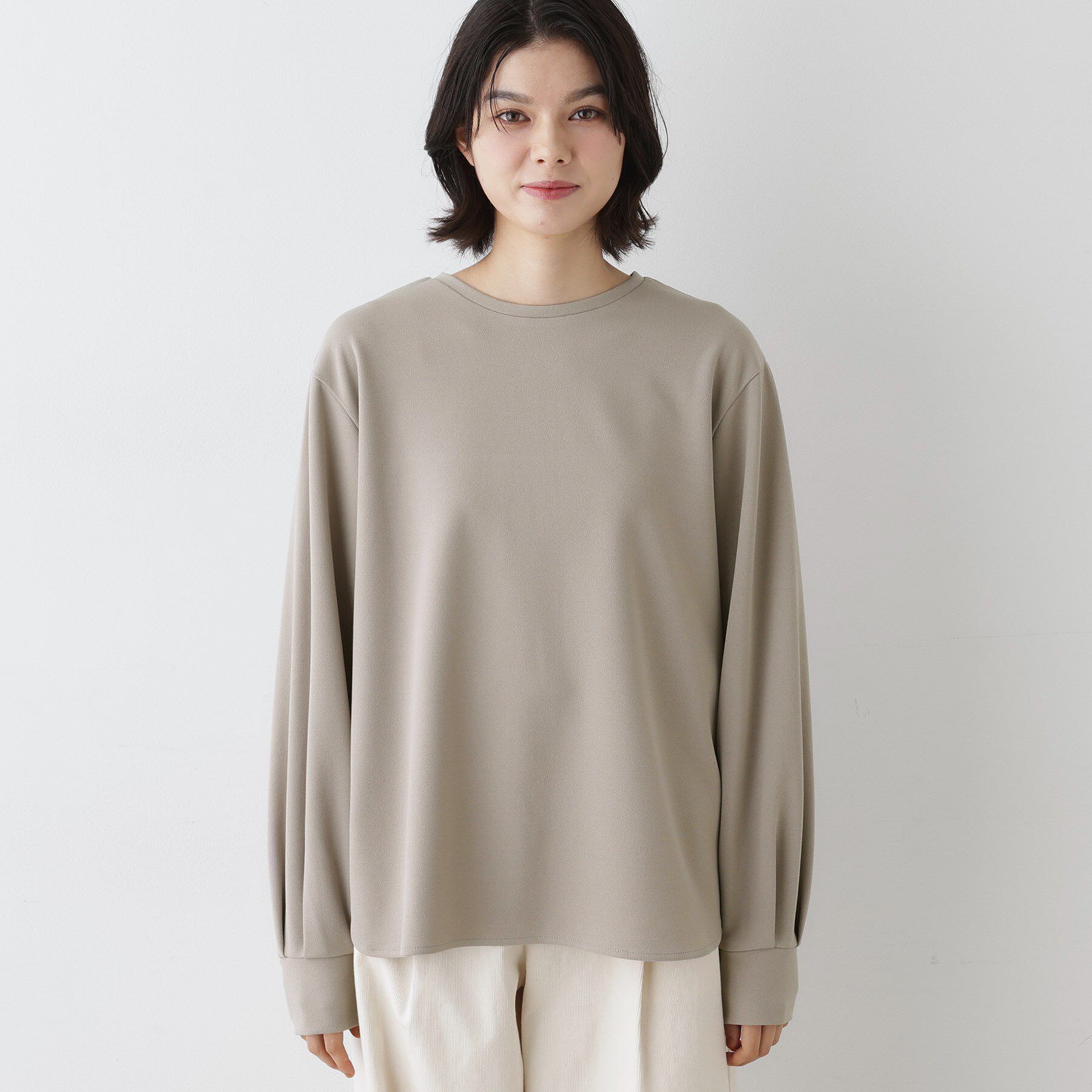 Dessin「【体型カバー・洗える】ドロップショルダーブラウス」|シャツ・ブラウス|