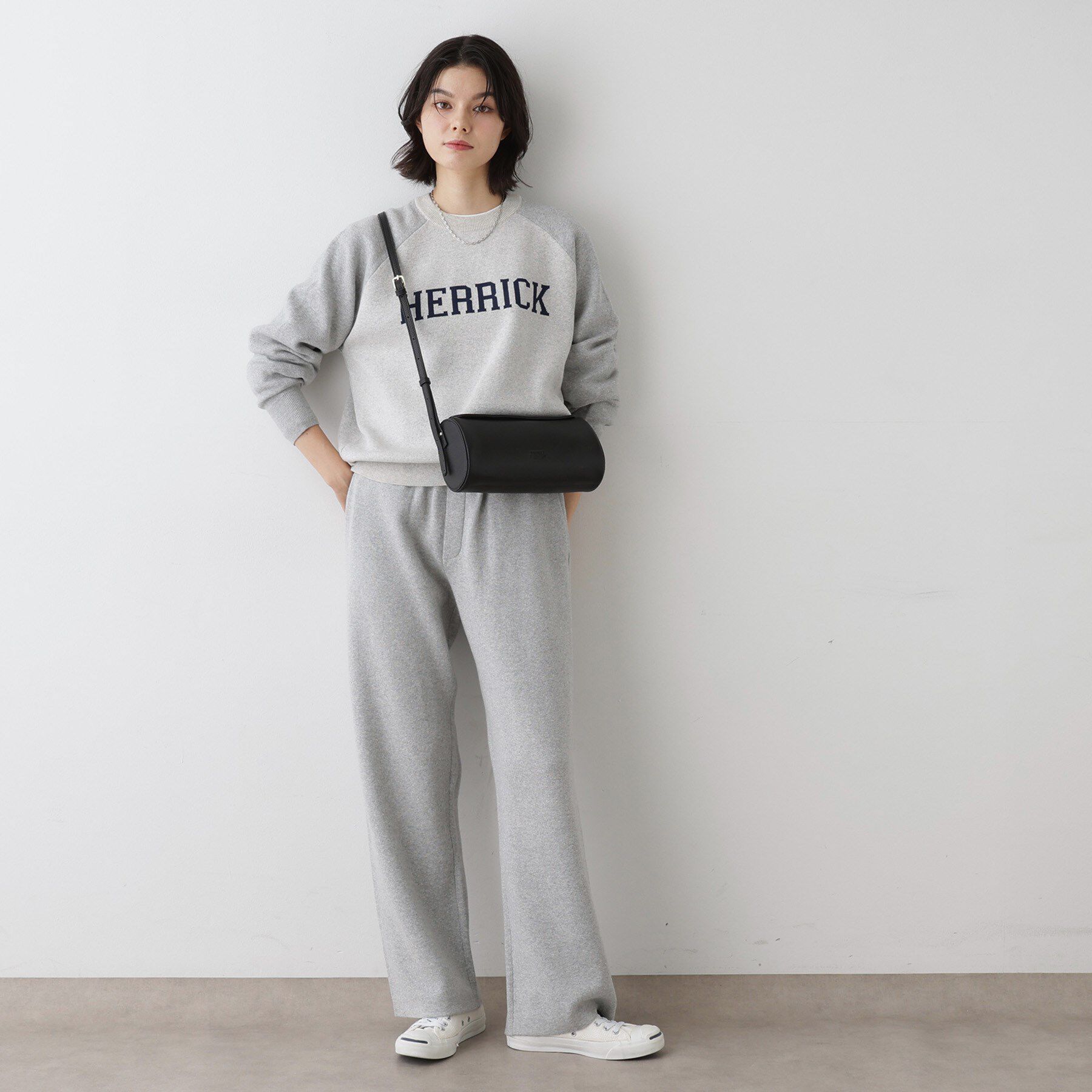 Dessin「【ユニセックス／洗える】ロゴコットンジャカード」|ニット・セーター|