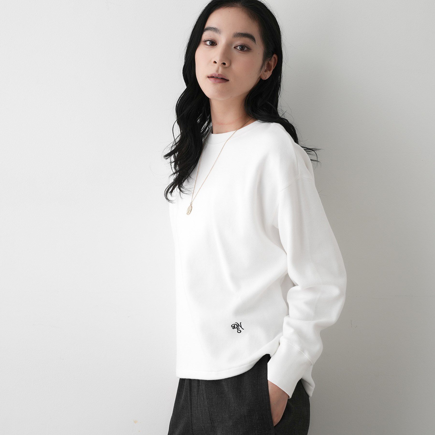 Dessin「【洗える】裾ドロスト付きカットソー」|Tシャツ・カットソー|