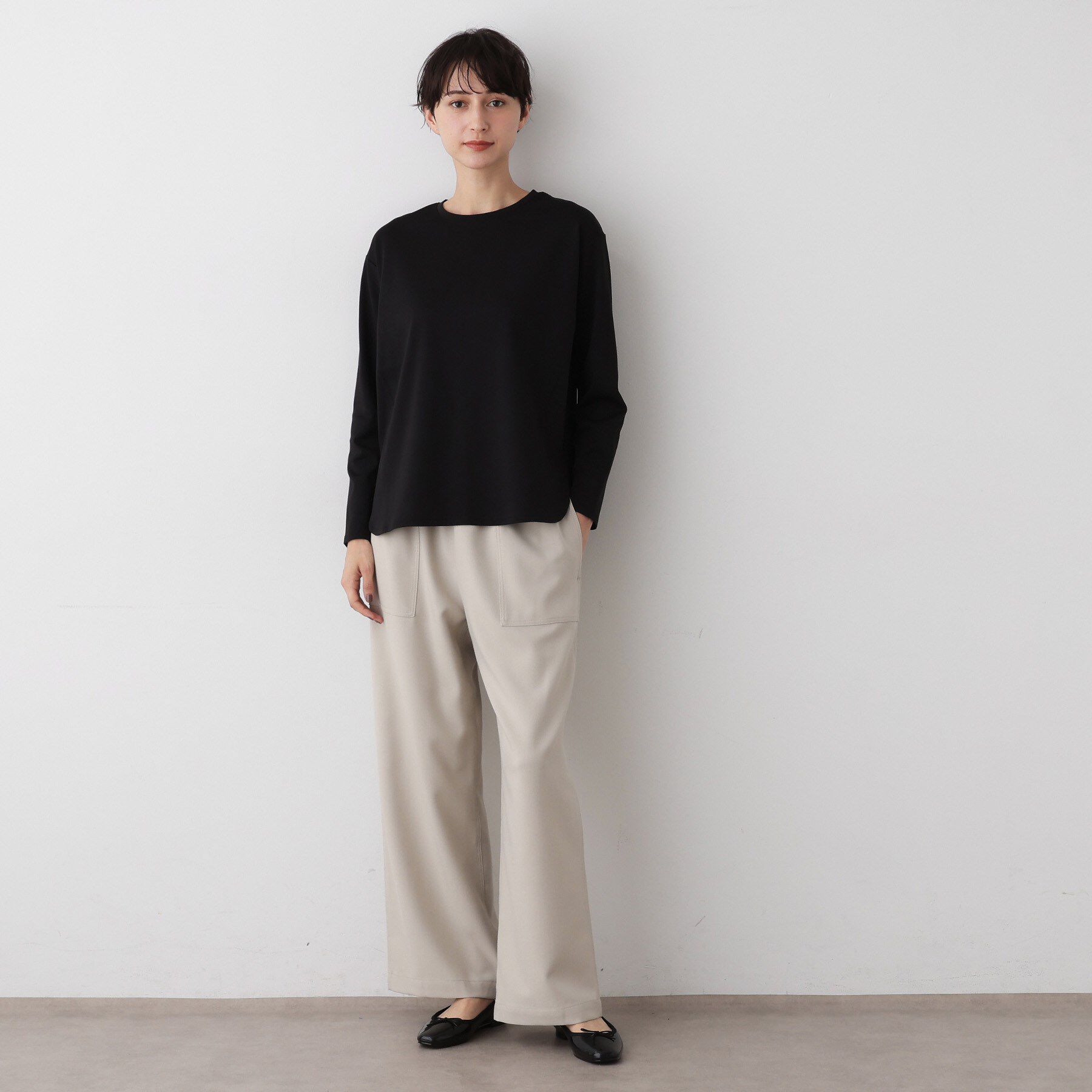 Dessin「【美シルエット/洗える】切替カットソー」|Tシャツ・カットソー|