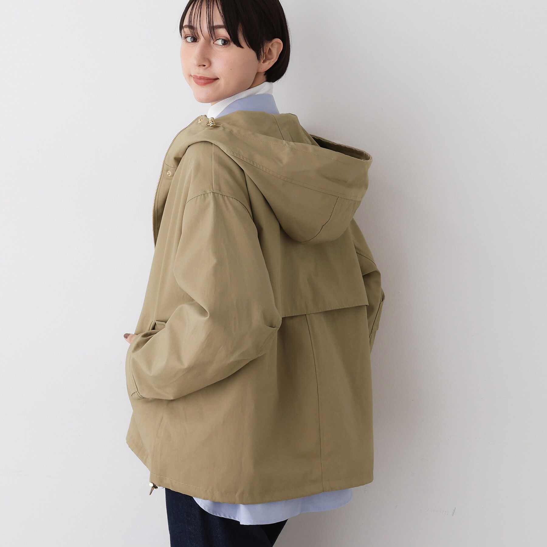 Dessin「【洗える】裾ドローコード付きマウンテンパーカ」|その他|