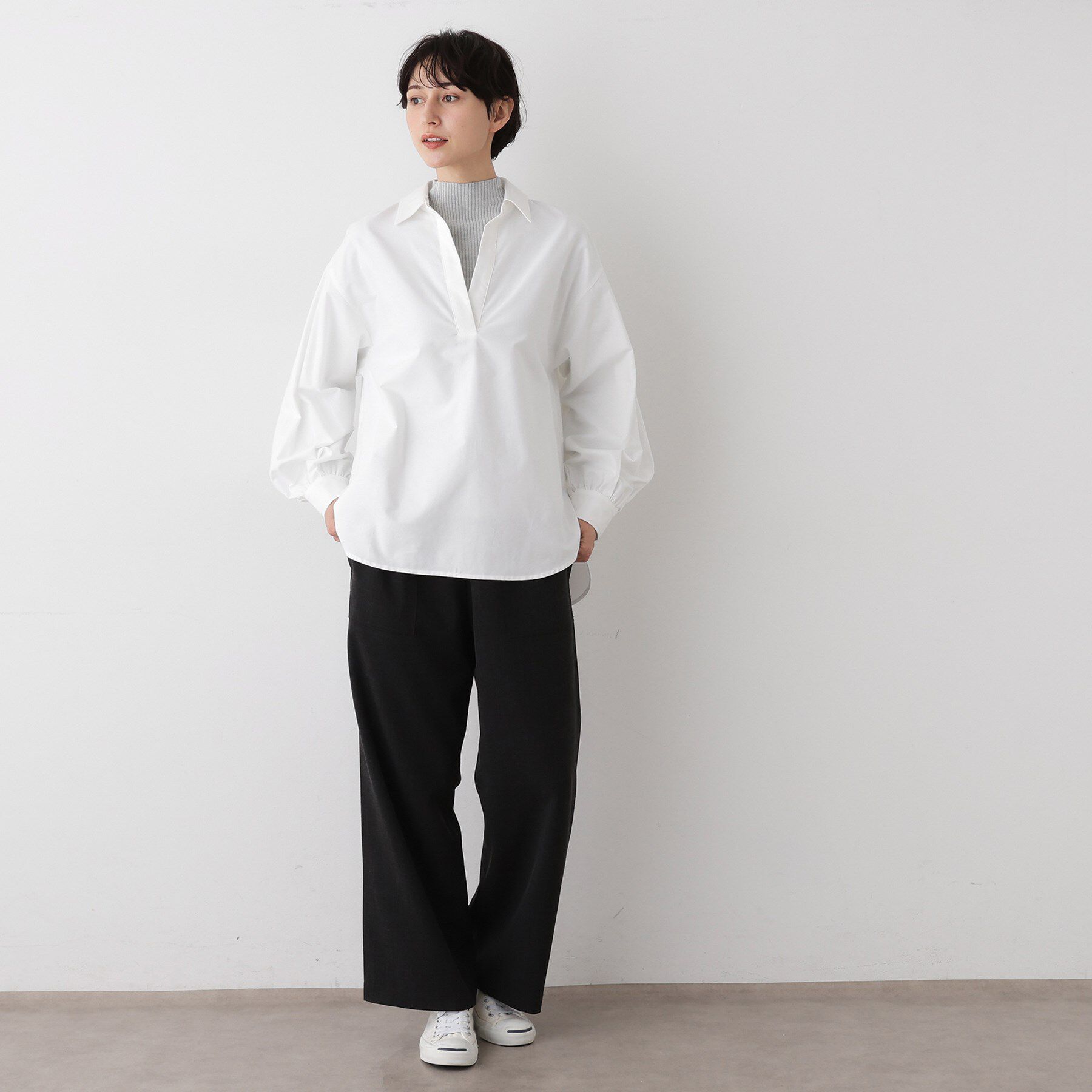 Dessin「【洗える】オックススキッパーシャツ」|シャツ・ブラウス|