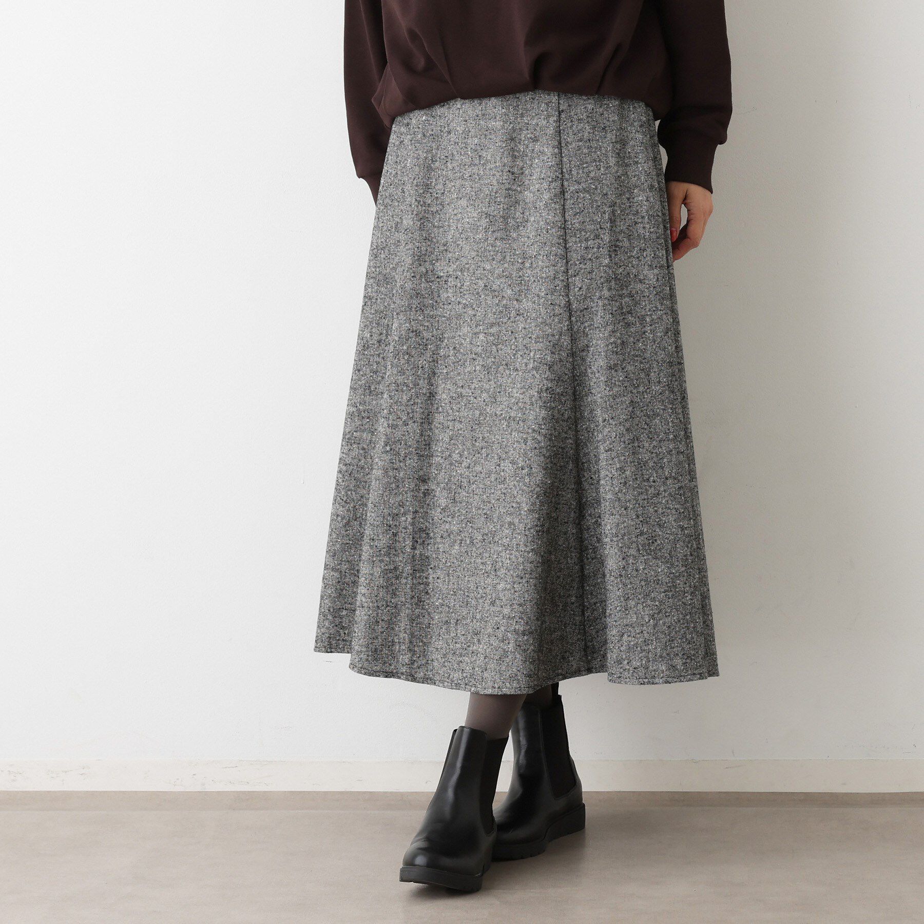 Dessin「【洗える】ツイードフレアスカート」|スカート|