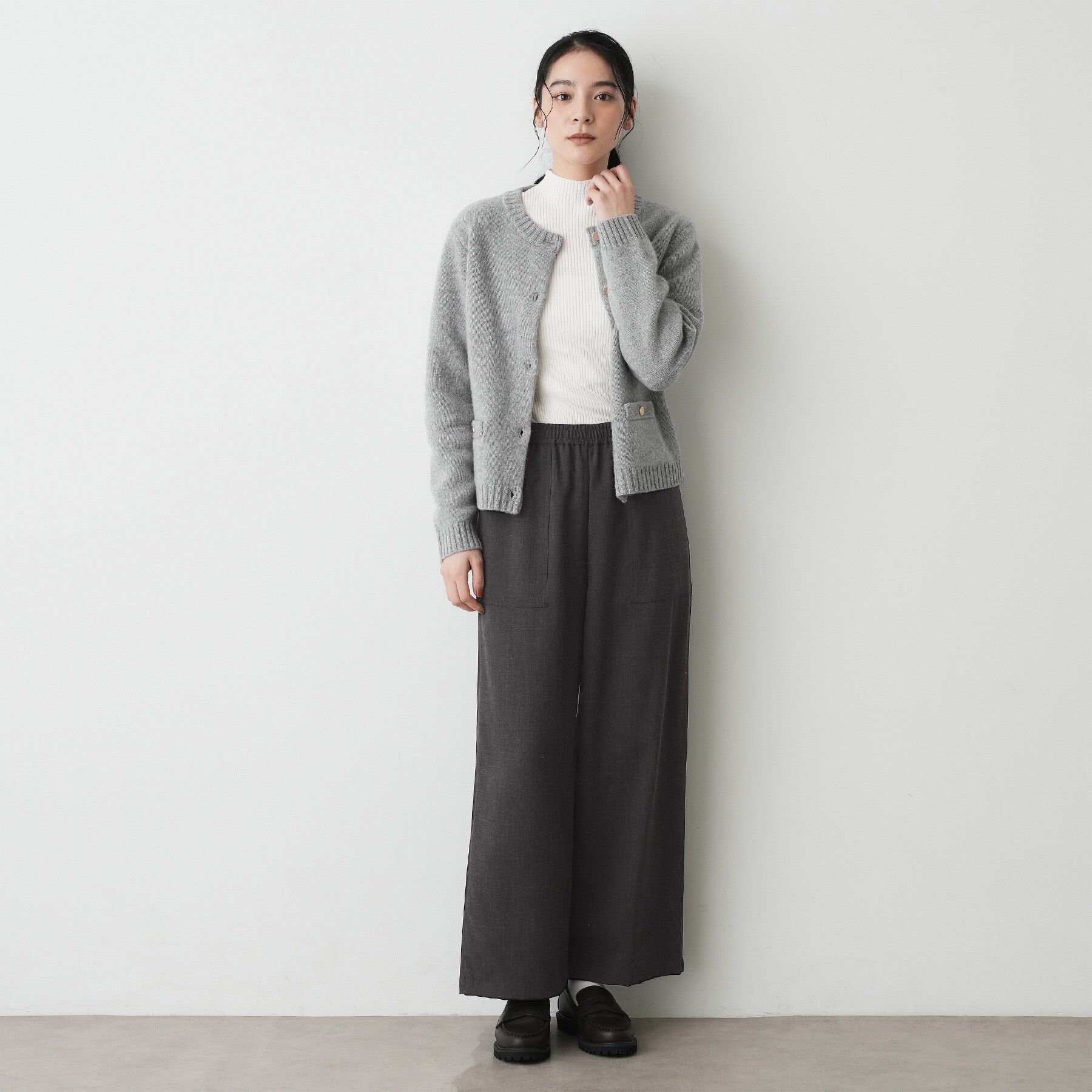 Dessin「【裏地付き/洗える】コンフォートワイドパンツ」|その他|