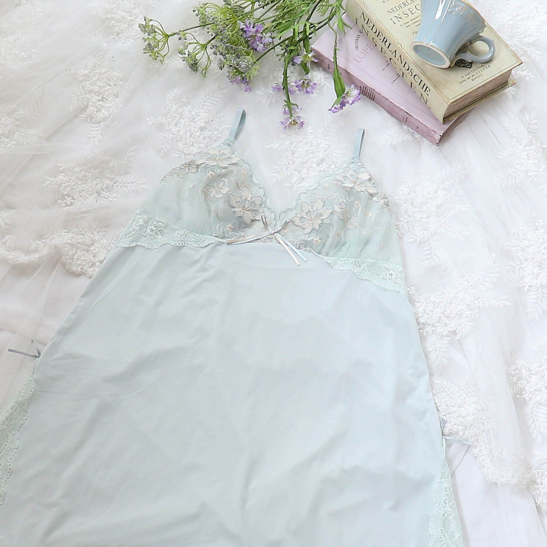 Risa Magli「ニーナ スリップ」|キャミソール|ミント(020)