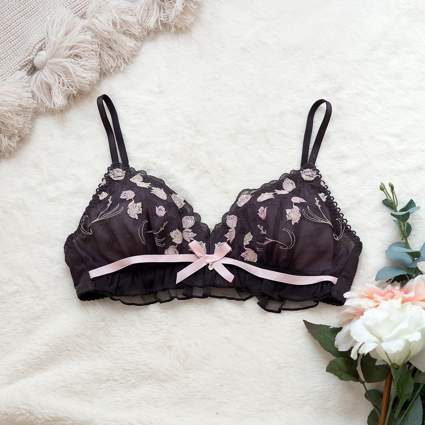 Risa Magli「アンジェル ソフトブラ」|インナー|ブラウン(043)