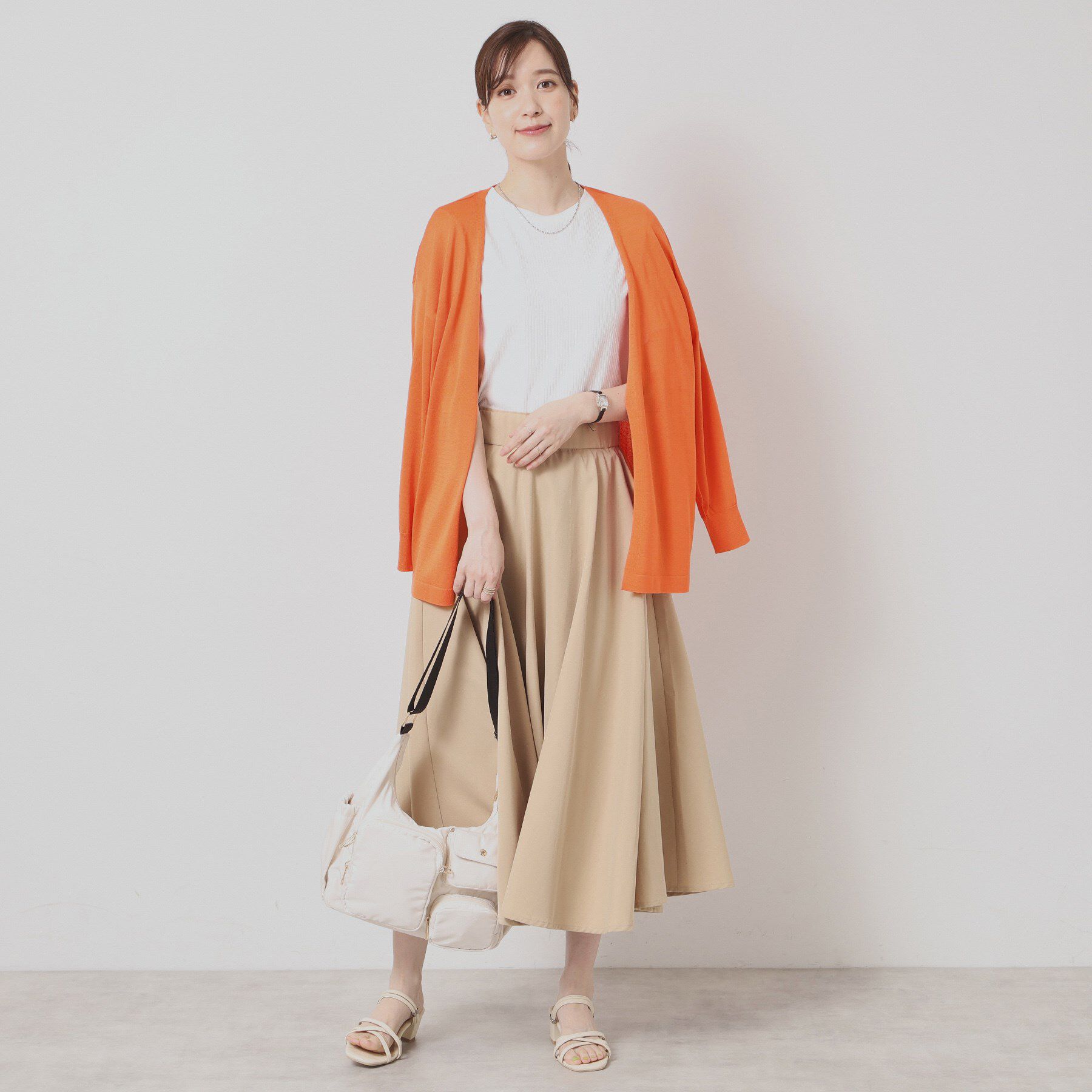 ITS&rsquo;DEMO「【UVケア／接触冷感／毛玉防止／手洗い可】着流しニットカーディガン」|カーディガン|