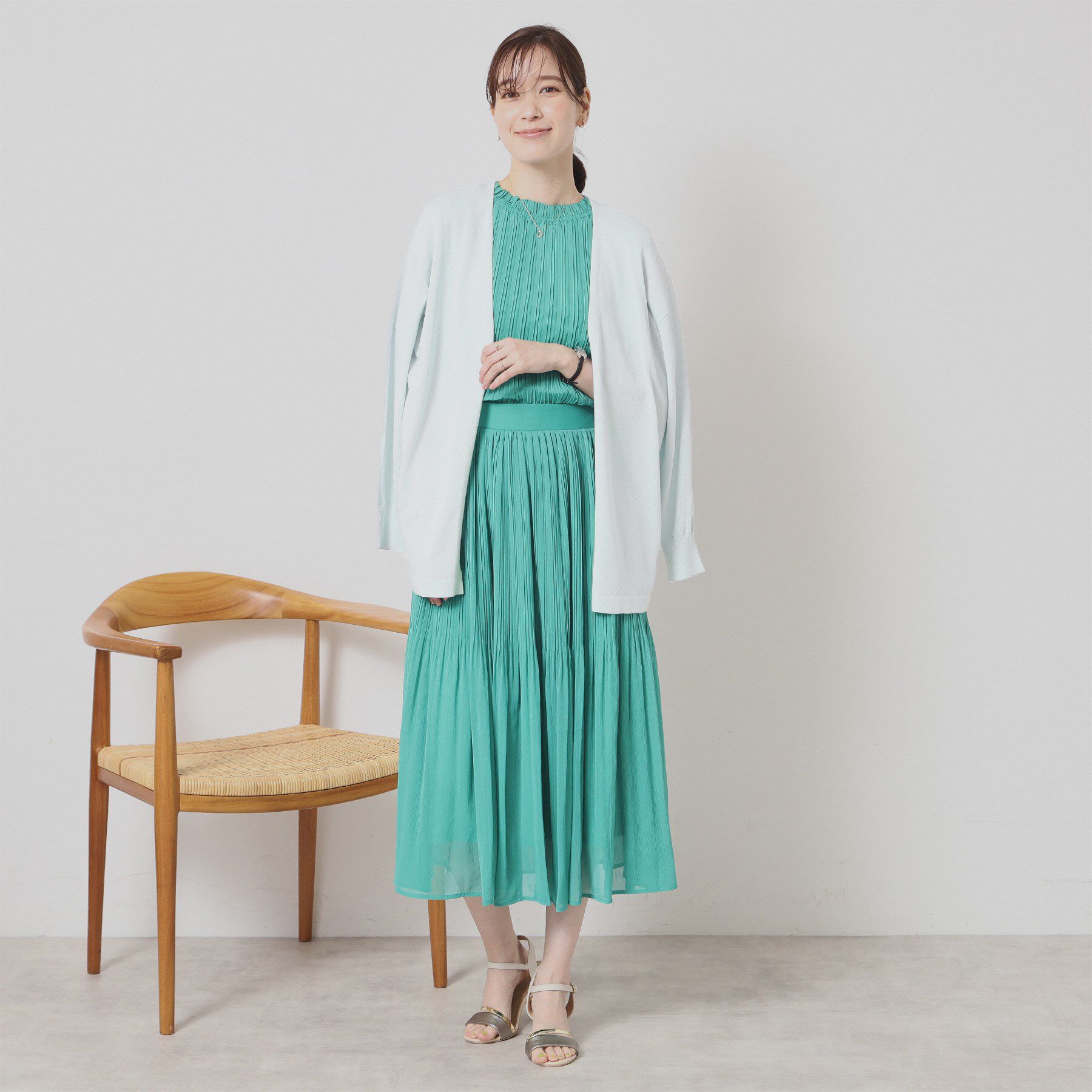 ITS&rsquo;DEMO「【UVケア／接触冷感／毛玉防止／手洗い可】着流しニットカーディガン」|カーディガン|