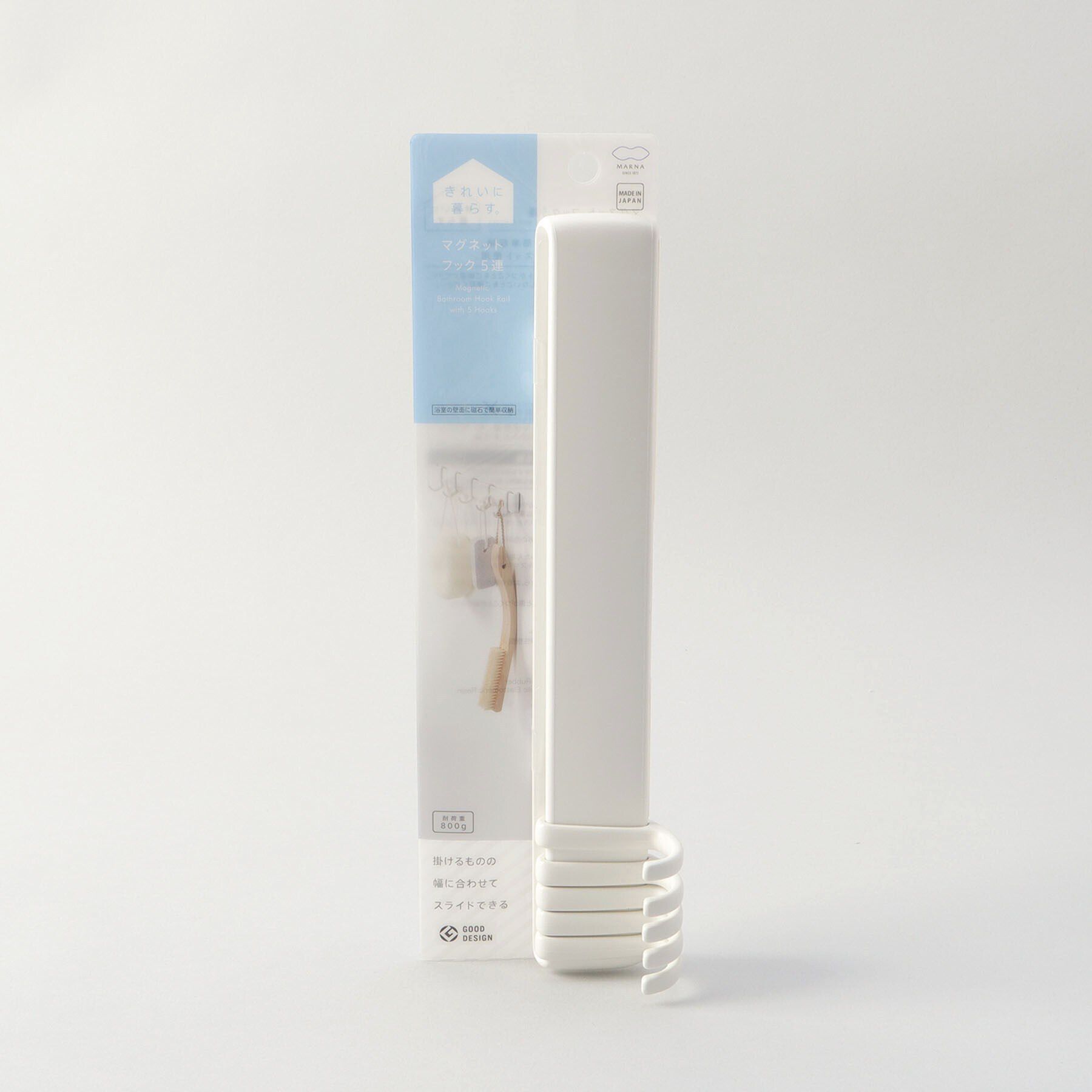 212 KITCHEN STORE「マグネットフック５連 WH ＜marna マーナ＞」|食器・キッチングッズ|