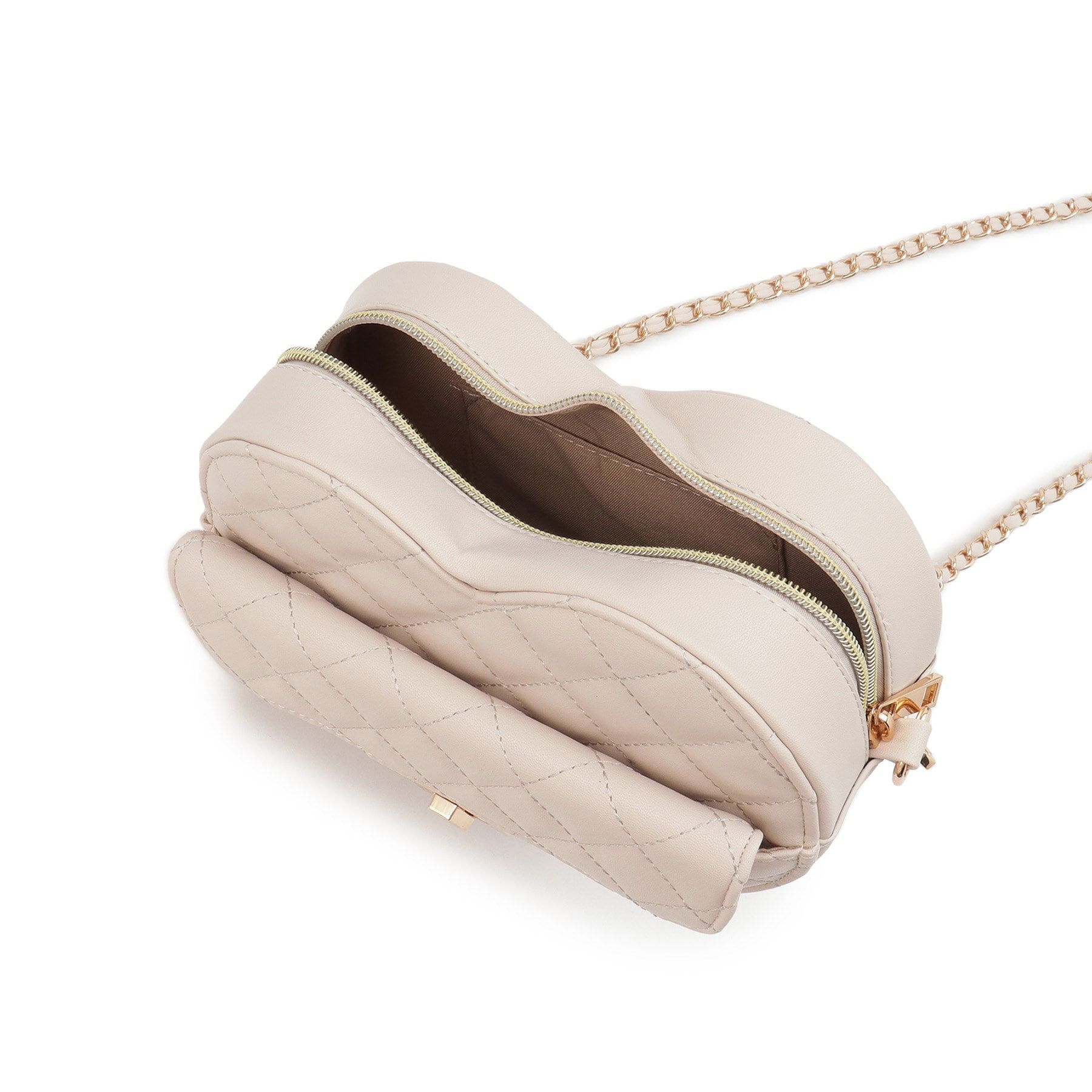 Ober Tashe「ハート キルト チェーンベルト ショルダーバッグ」|ショルダー・メッセンジャー|