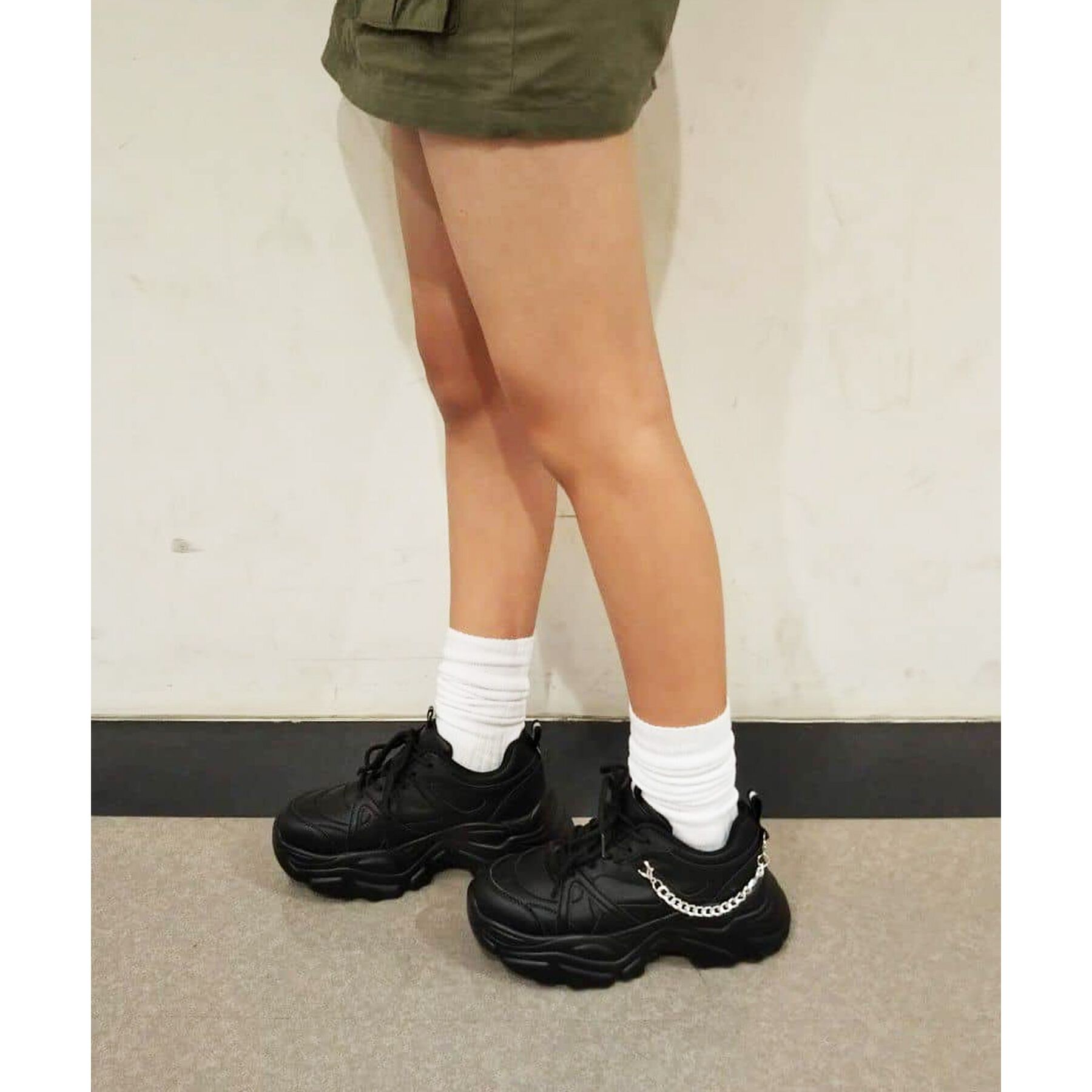 csT&P「【2WAYチェーン付き】軽量ボリュームソール厚底スニーカー」|スニーカー|