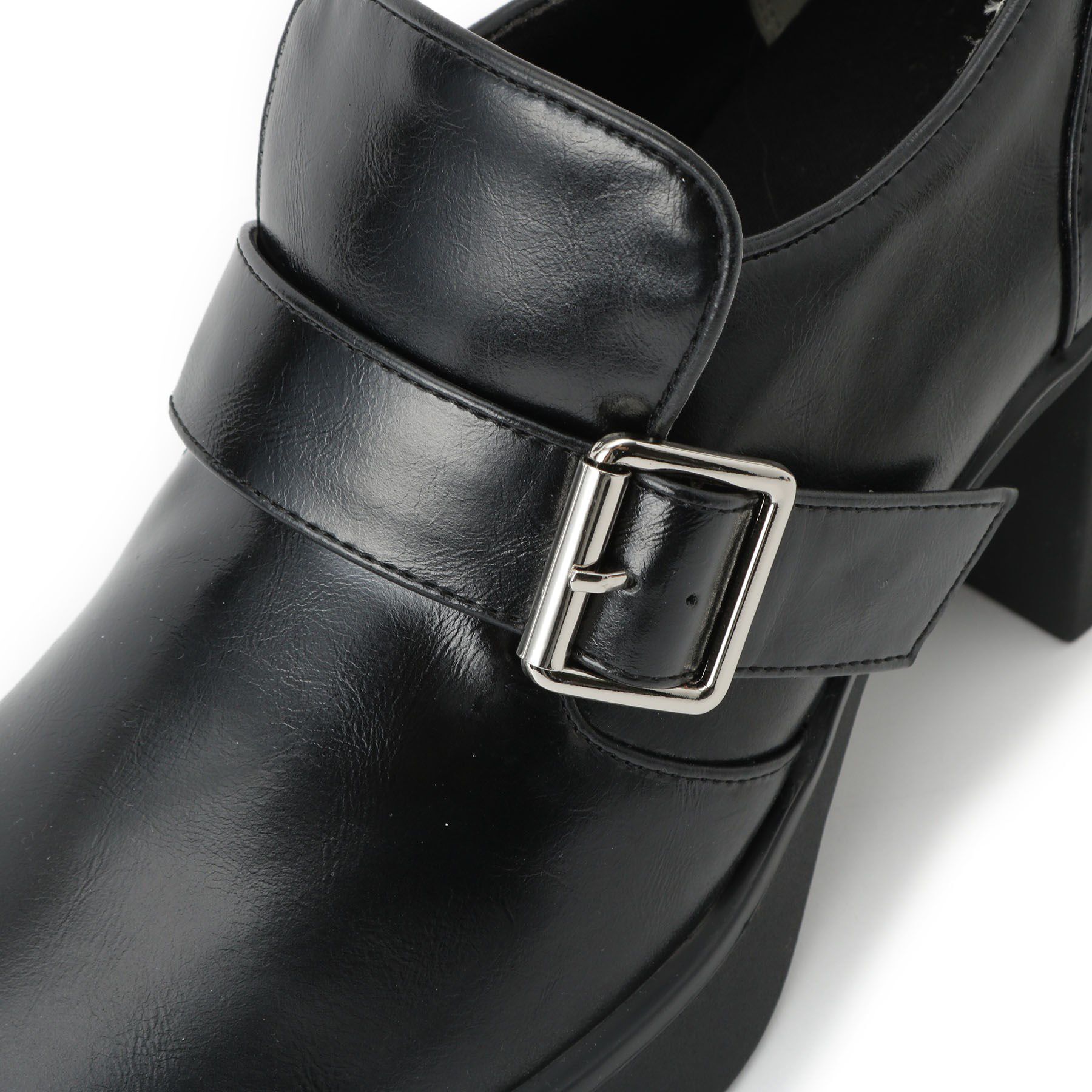 ESPERANZA「スクエアトゥベルトアンクルローファー」|パンプス|