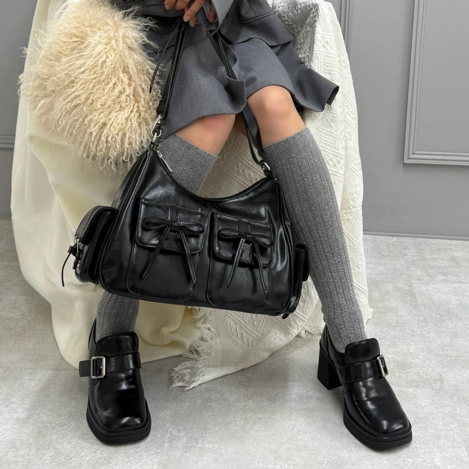 ESPERANZA「ポケットリボン2WAYバッグ」|ショルダー・メッセンジャー|