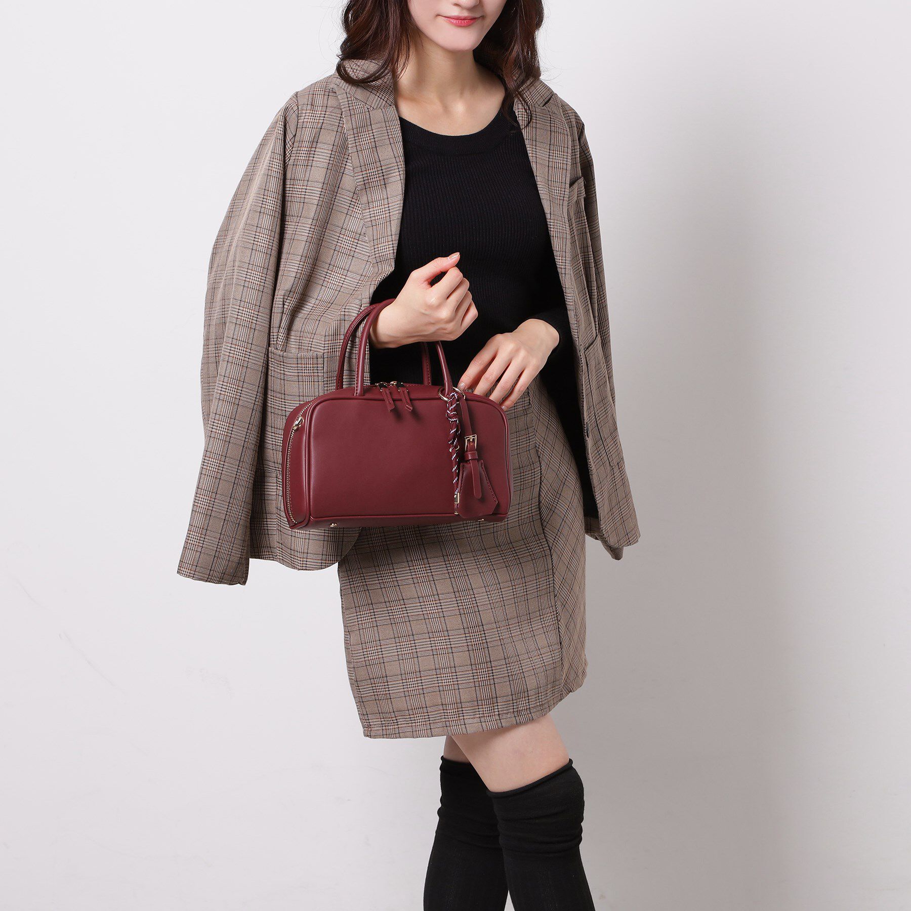 ESPERANZA「チャーム付横長ボストンバッグ」|ボストンバッグ|