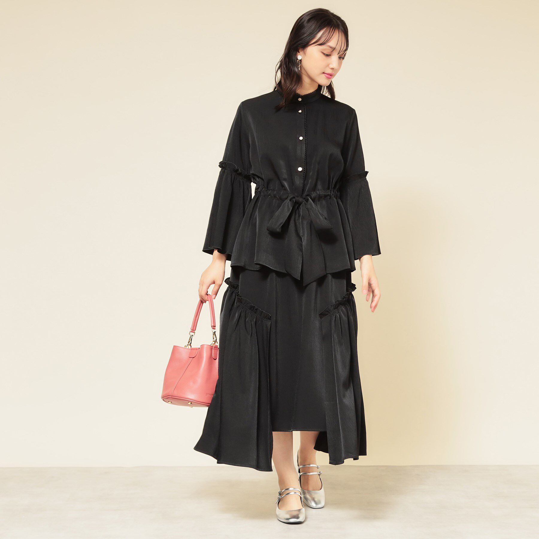 SunaUna「【COLLECTION LINE】アシメフレアスカート」|スカート|