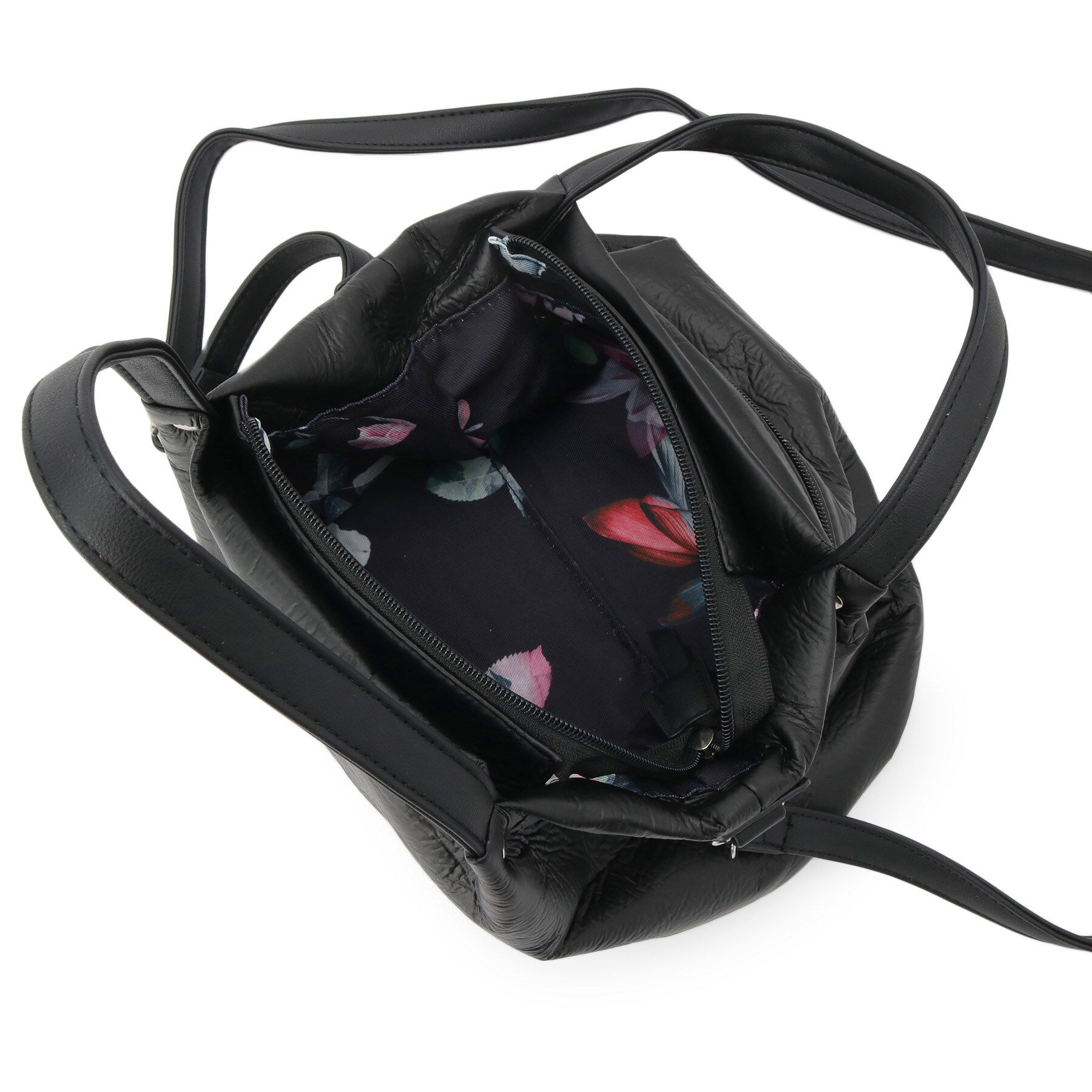 SunaUna「【2WAY／オリジナルプリント裏使用】タックトートバック」|トートバッグ|