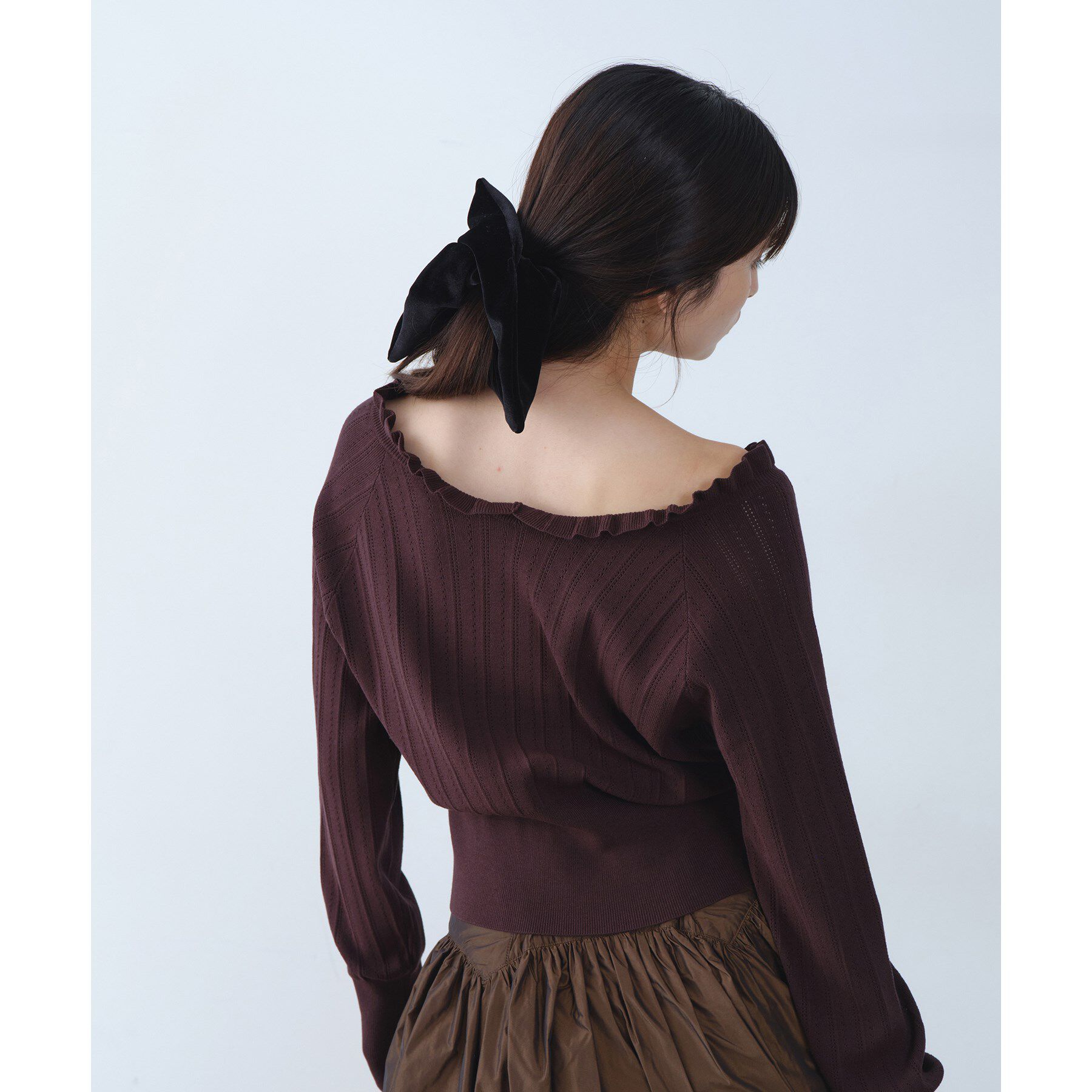 CODE A「heyep｜Velour Square Scrunchie － Medium」|その他|