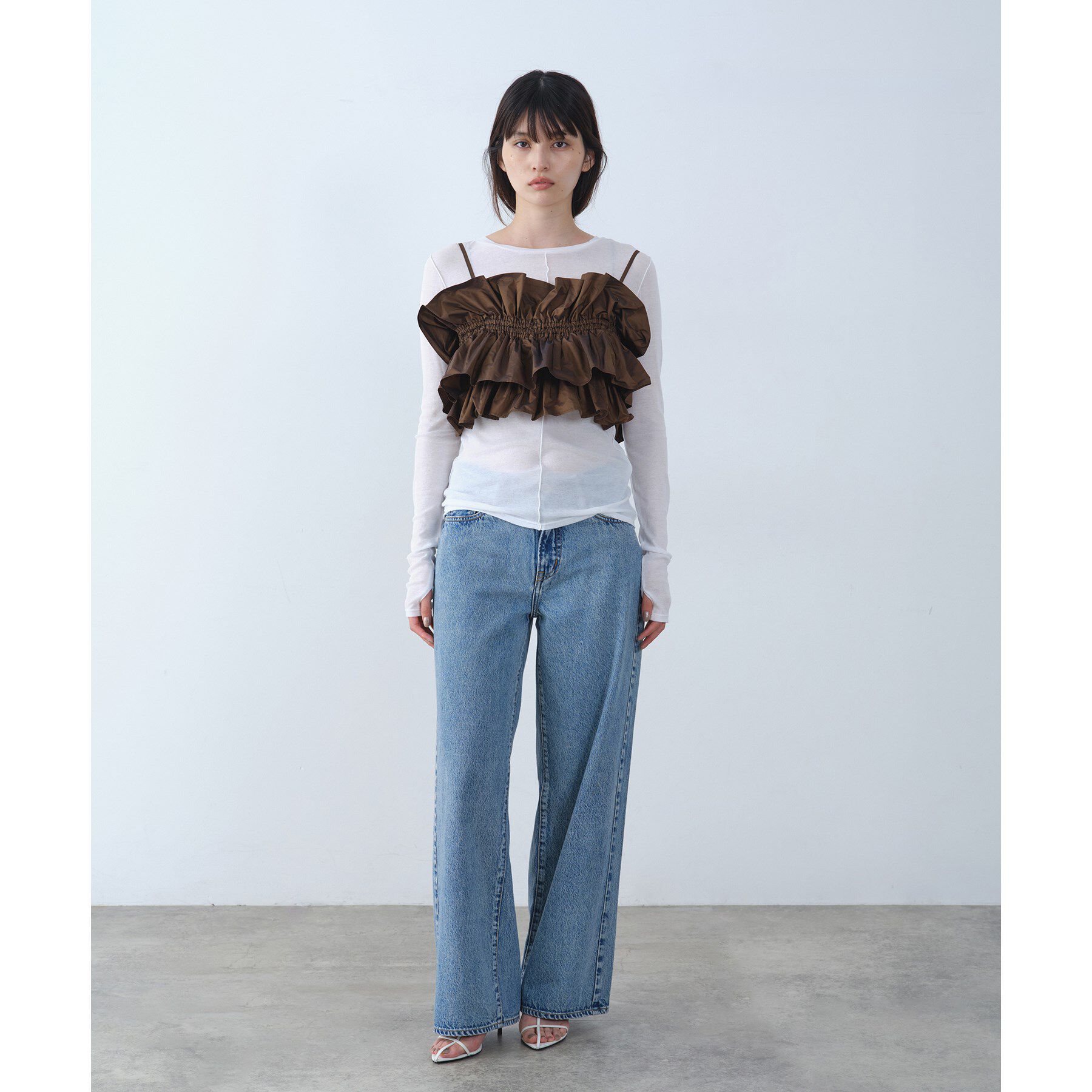 CODE A「frill design bustier」|シャツ・ブラウス|