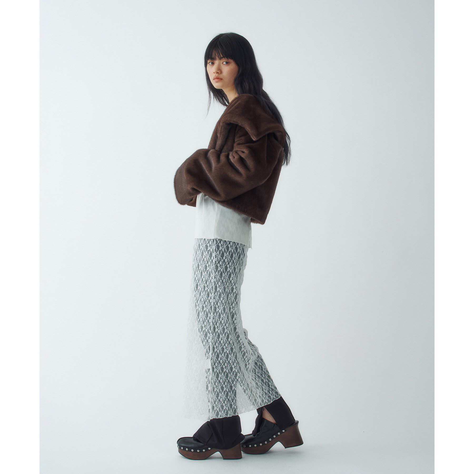 CODE A「faux mink short jacket」|ブルゾン・スタジャン|