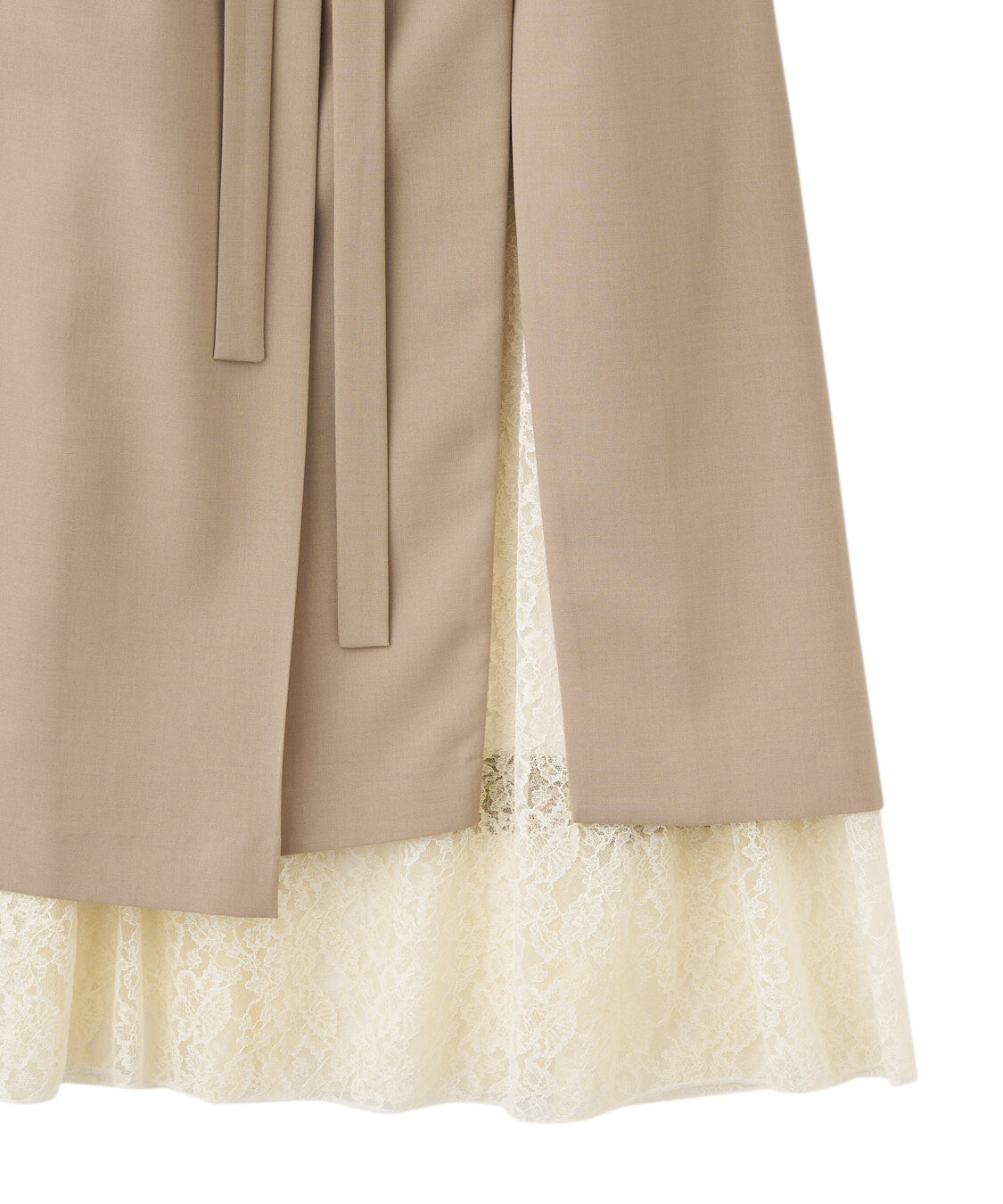 COCO DEAL「レースレイヤードナロースカート」|スカート|