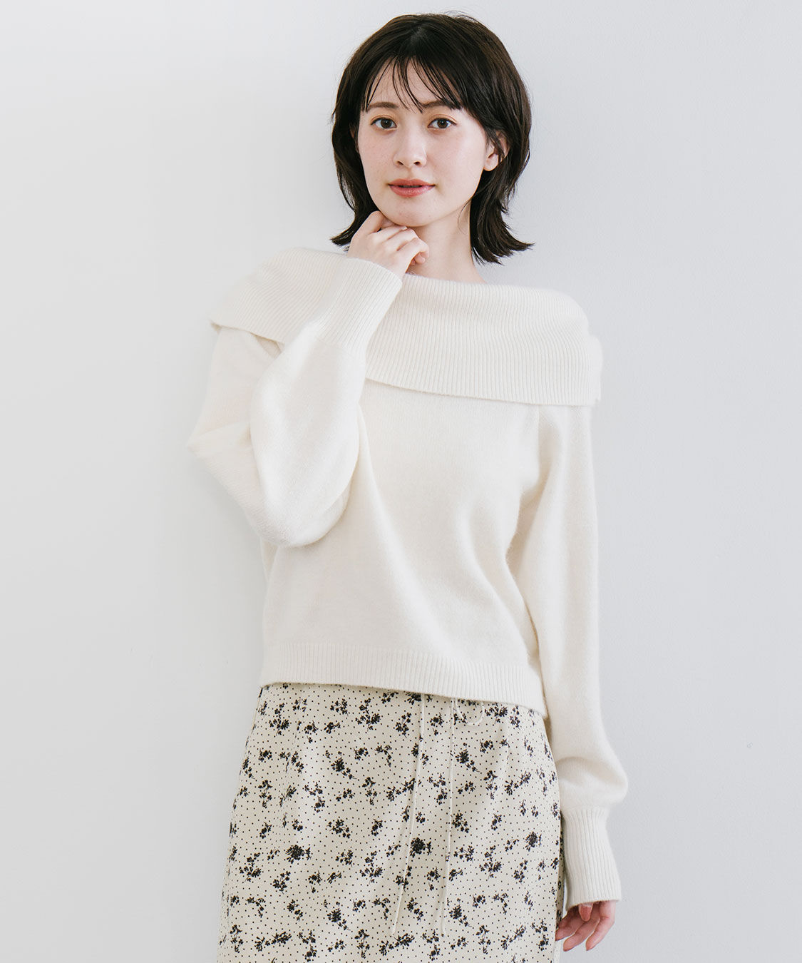 COCO DEAL「ラクーン混バックリボンニット」|ニット・セーター|