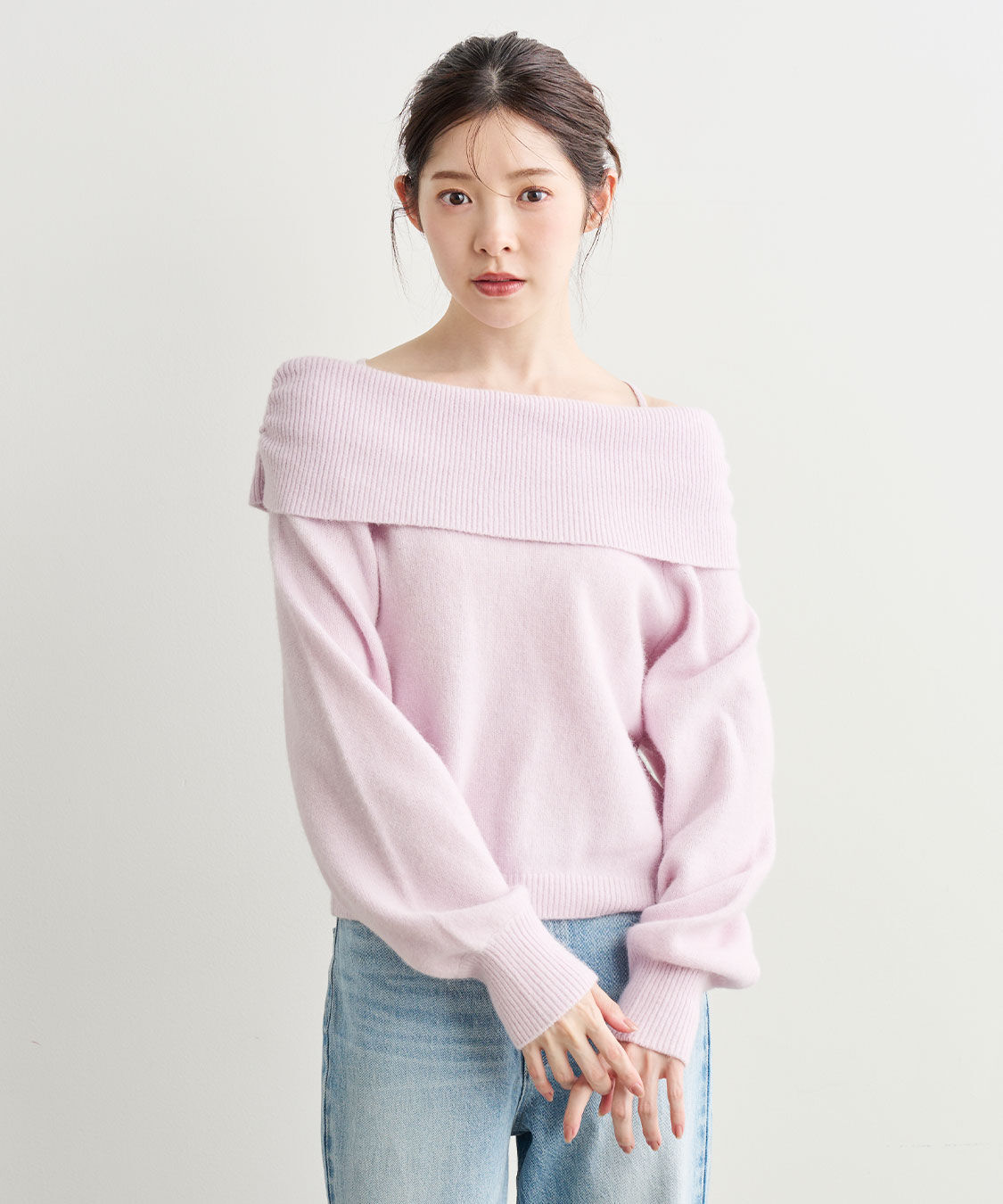 COCO DEAL「ラクーン混バックリボンニット」|ニット・セーター|ピンク