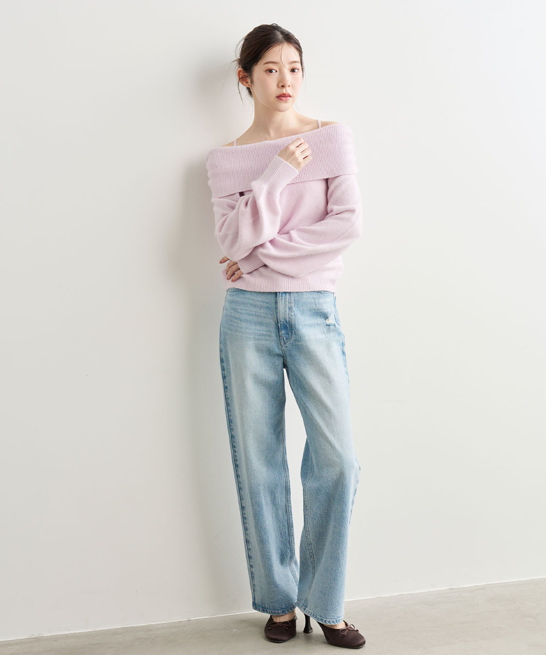 COCO DEAL「ラクーン混バックリボンニット」|ニット・セーター|