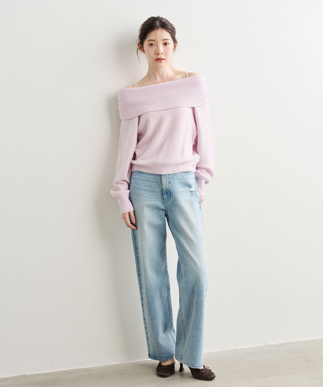 COCO DEAL「ラクーン混バックリボンニット」|ニット・セーター|