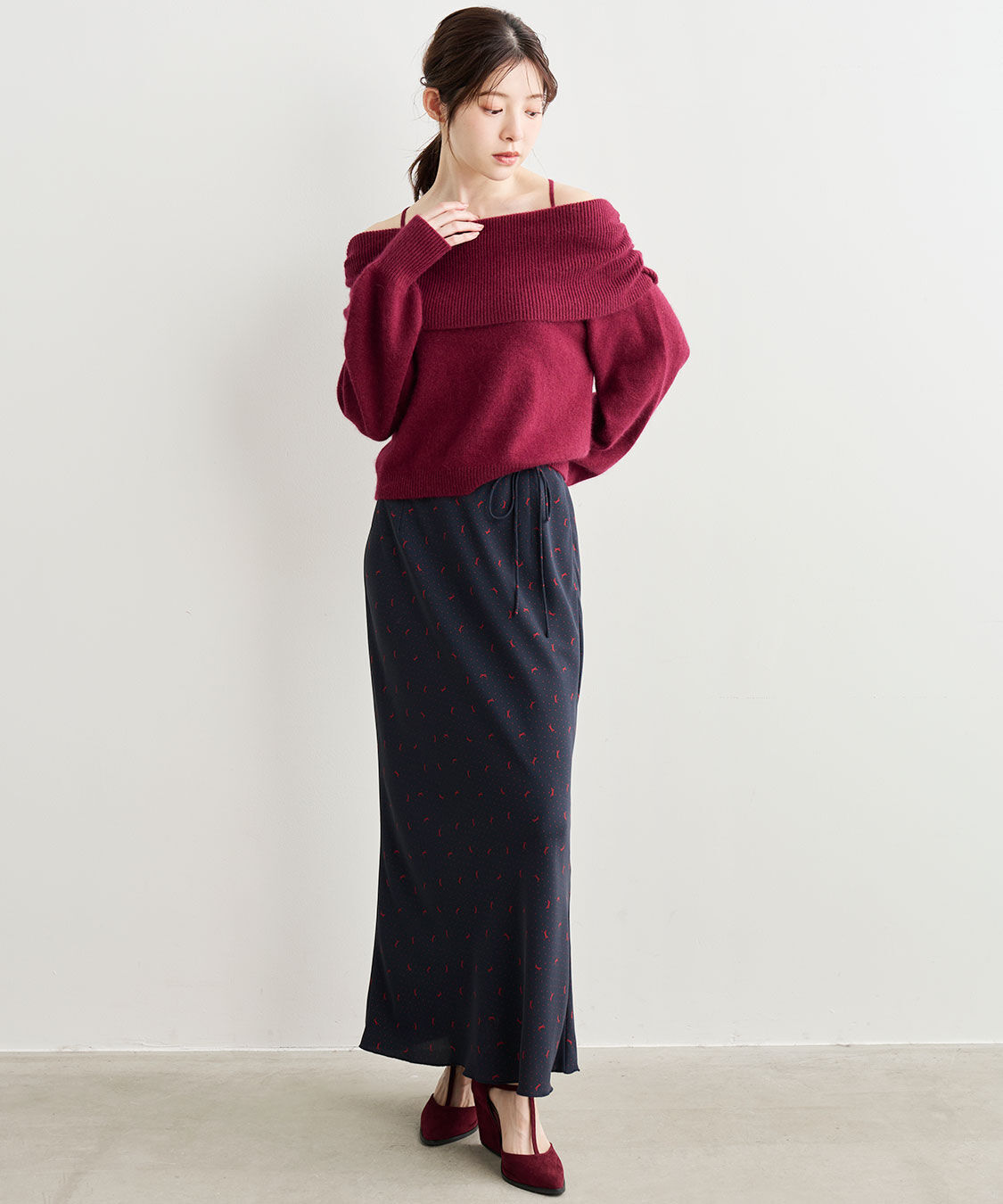 COCO DEAL「ラクーン混バックリボンニット」|ニット・セーター|