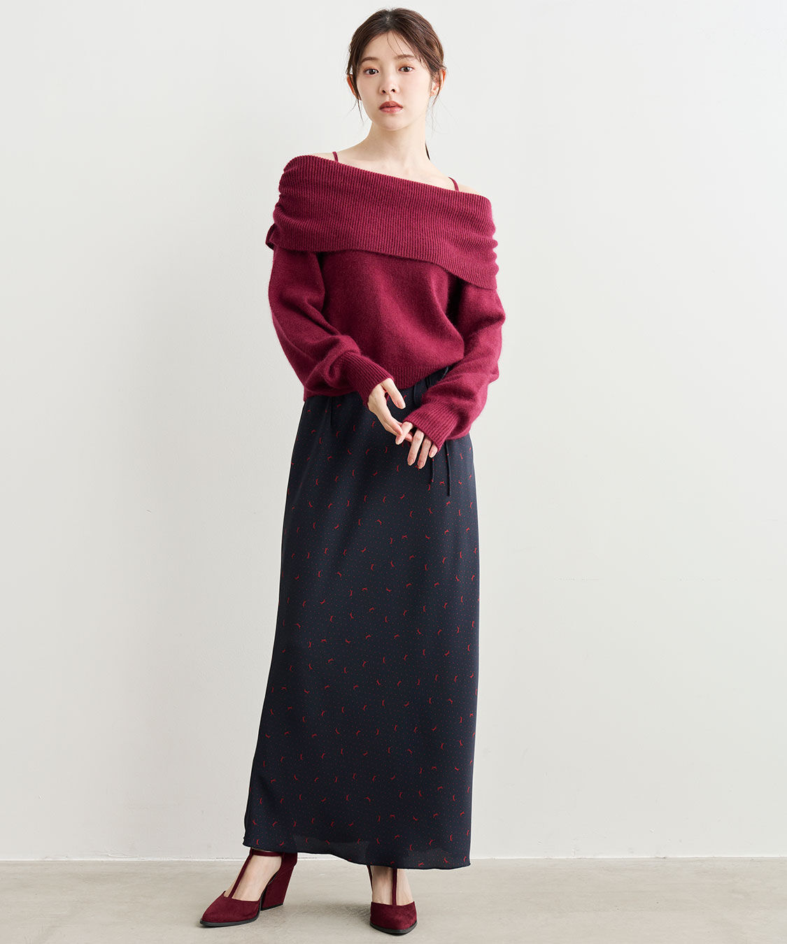 COCO DEAL「ラクーン混バックリボンニット」|ニット・セーター|