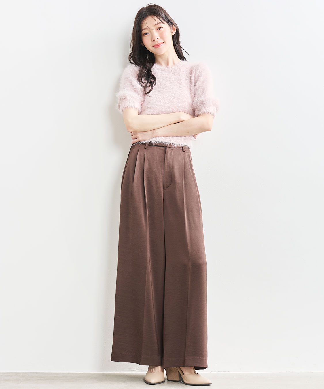 COCO DEAL「半袖フェザーニット」|ニット・セーター|