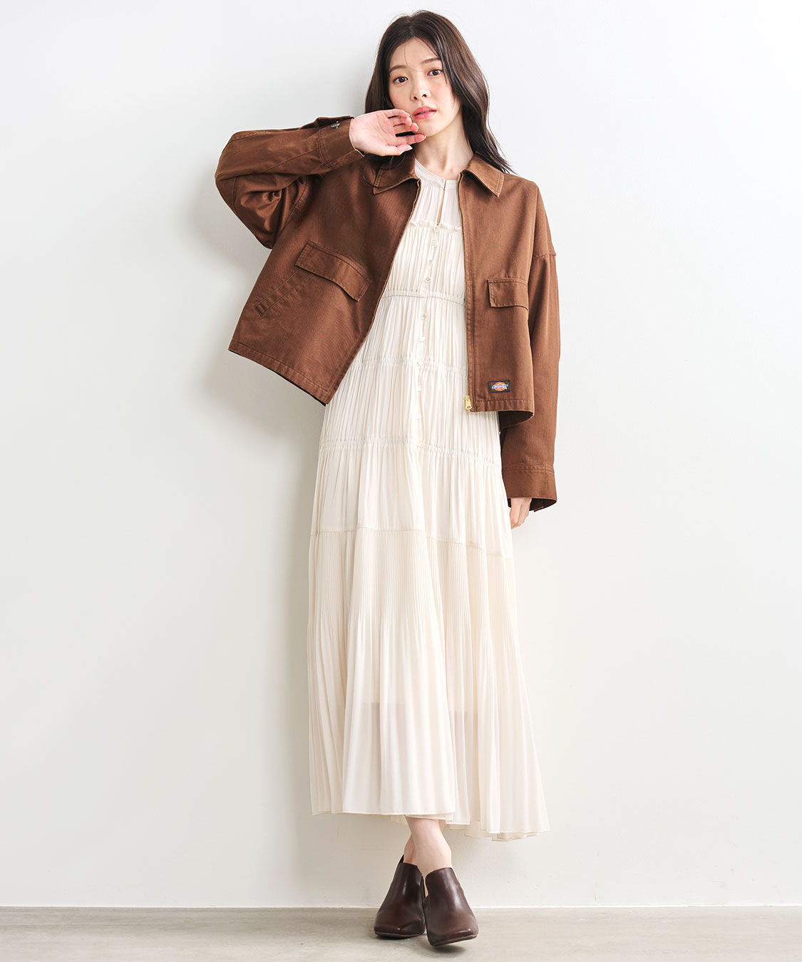 COCO DEAL「《COCO DEAL/Dickies(R)》ショートジップブルゾン」|ブルゾン・スタジャン|