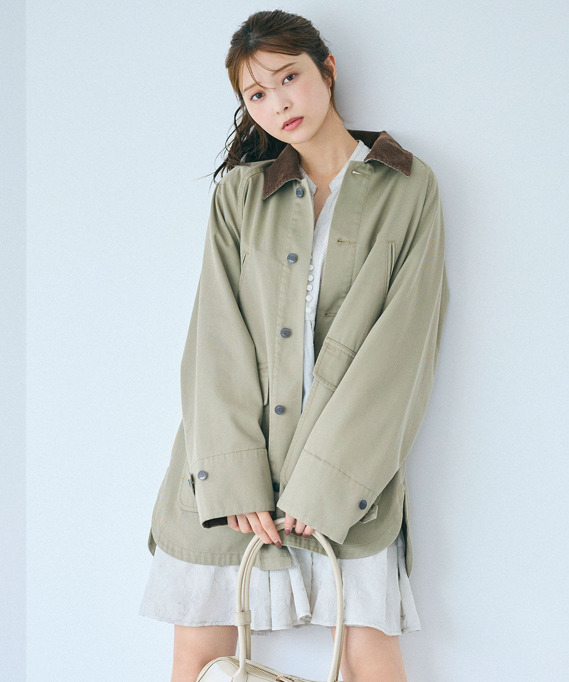 COCO DEAL「《COCO DEAL/Dickies(R)》カバーオールブルゾン」|ブルゾン・スタジャン|カーキ