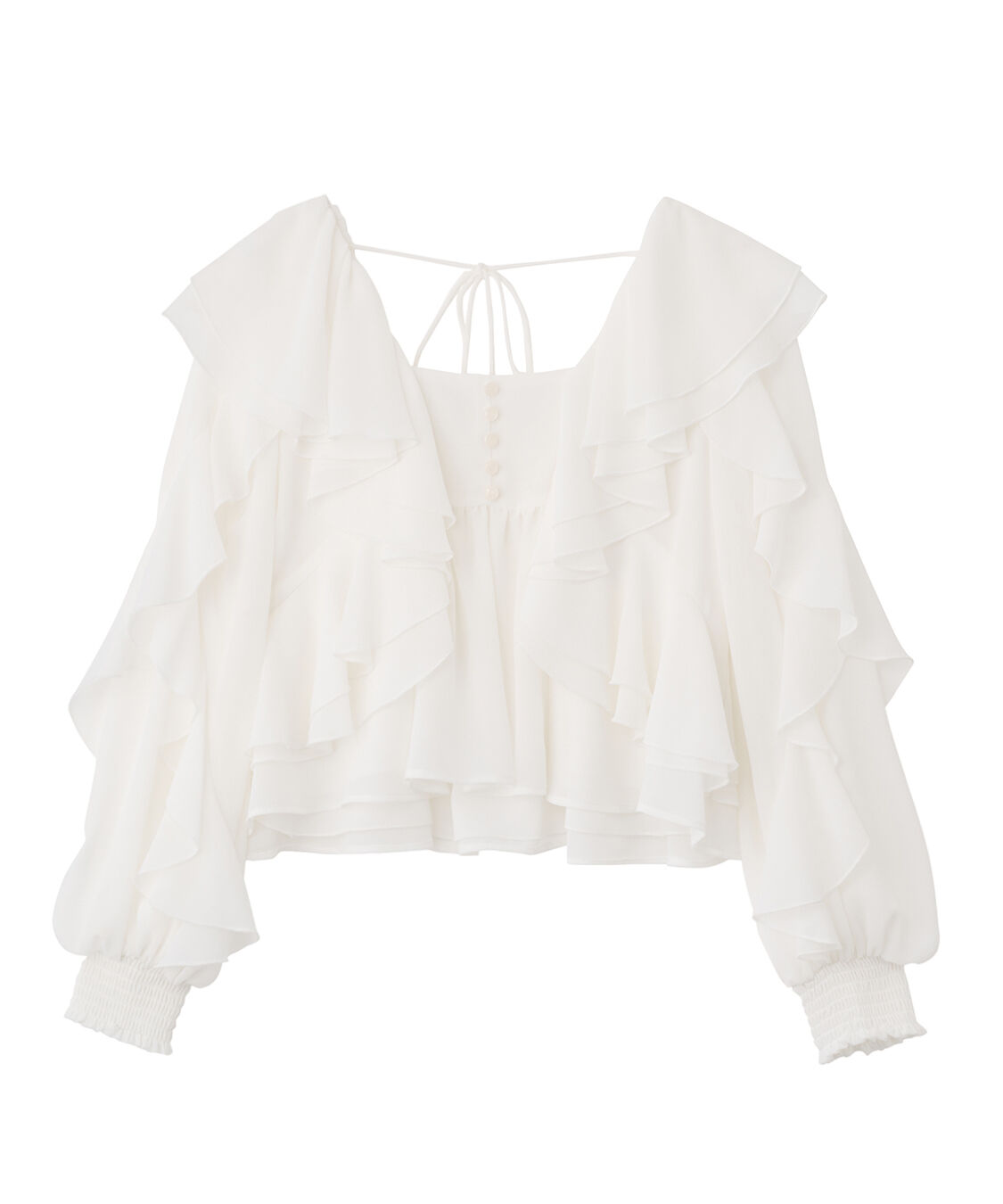 COCO DEAL「シフォンフリルブラウス」|シャツ・ブラウス|