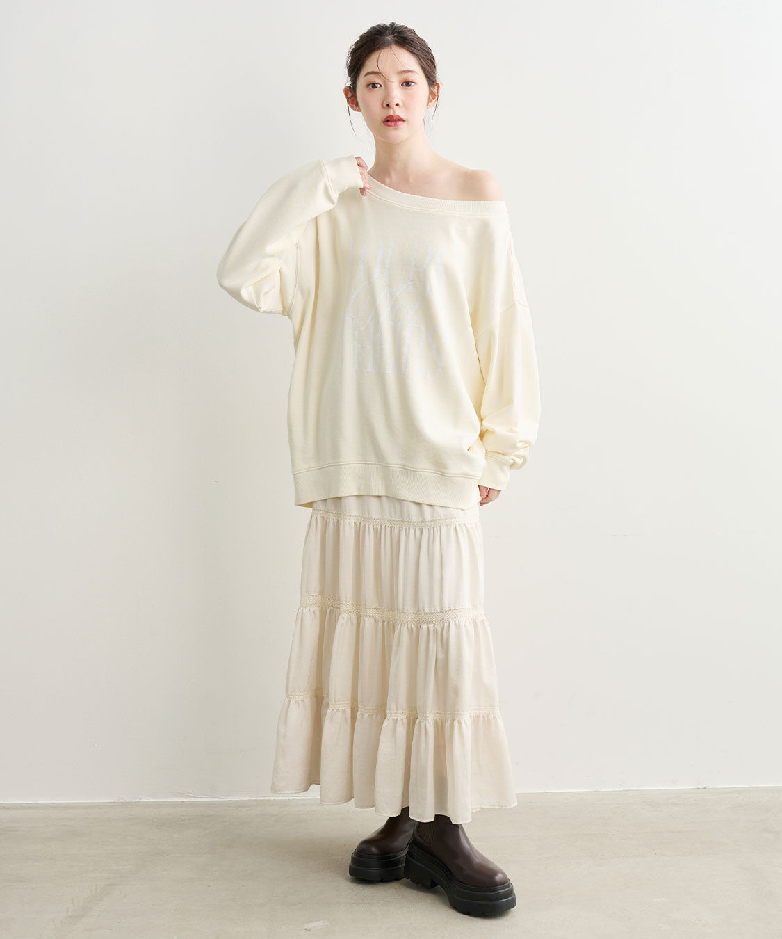 COCO DEAL「製品染めロゴスウェット」|スウェット・ジャージ|