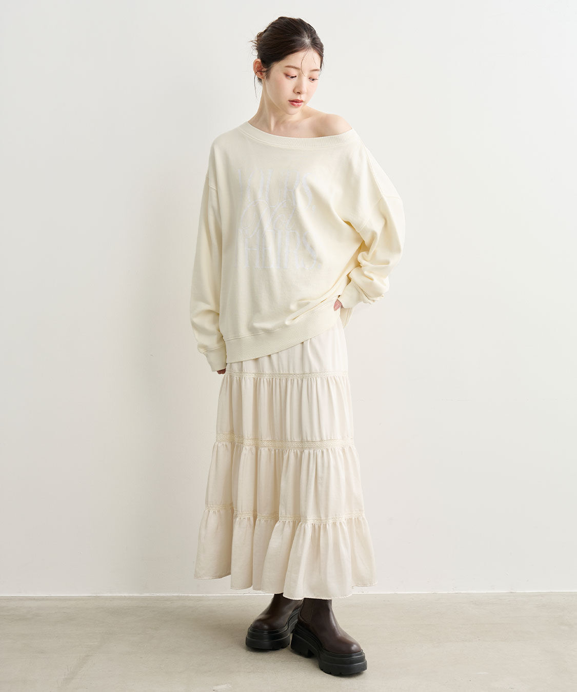 COCO DEAL「製品染めロゴスウェット」|スウェット・ジャージ|