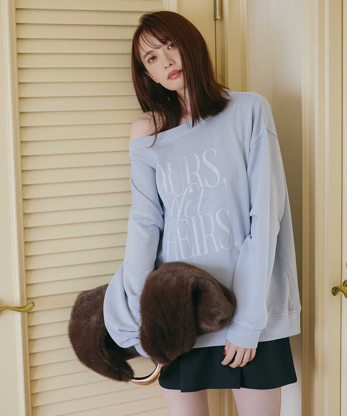 COCO DEAL「製品染めロゴスウェット」|スウェット・ジャージ|ライトブルー