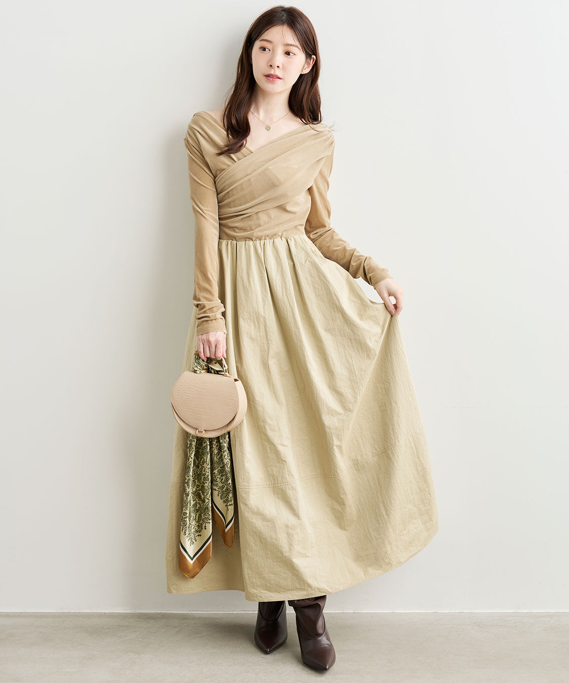 ベロアドッキングワンピース（COCO DEAL）｜ルミネのファッション通販