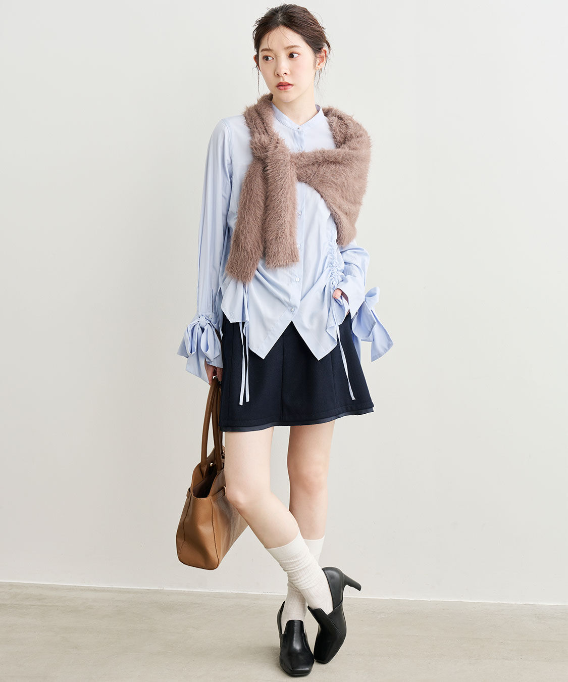 COCO DEAL「リボンスリーブドロストシャツブラウス」|シャツ・ブラウス|